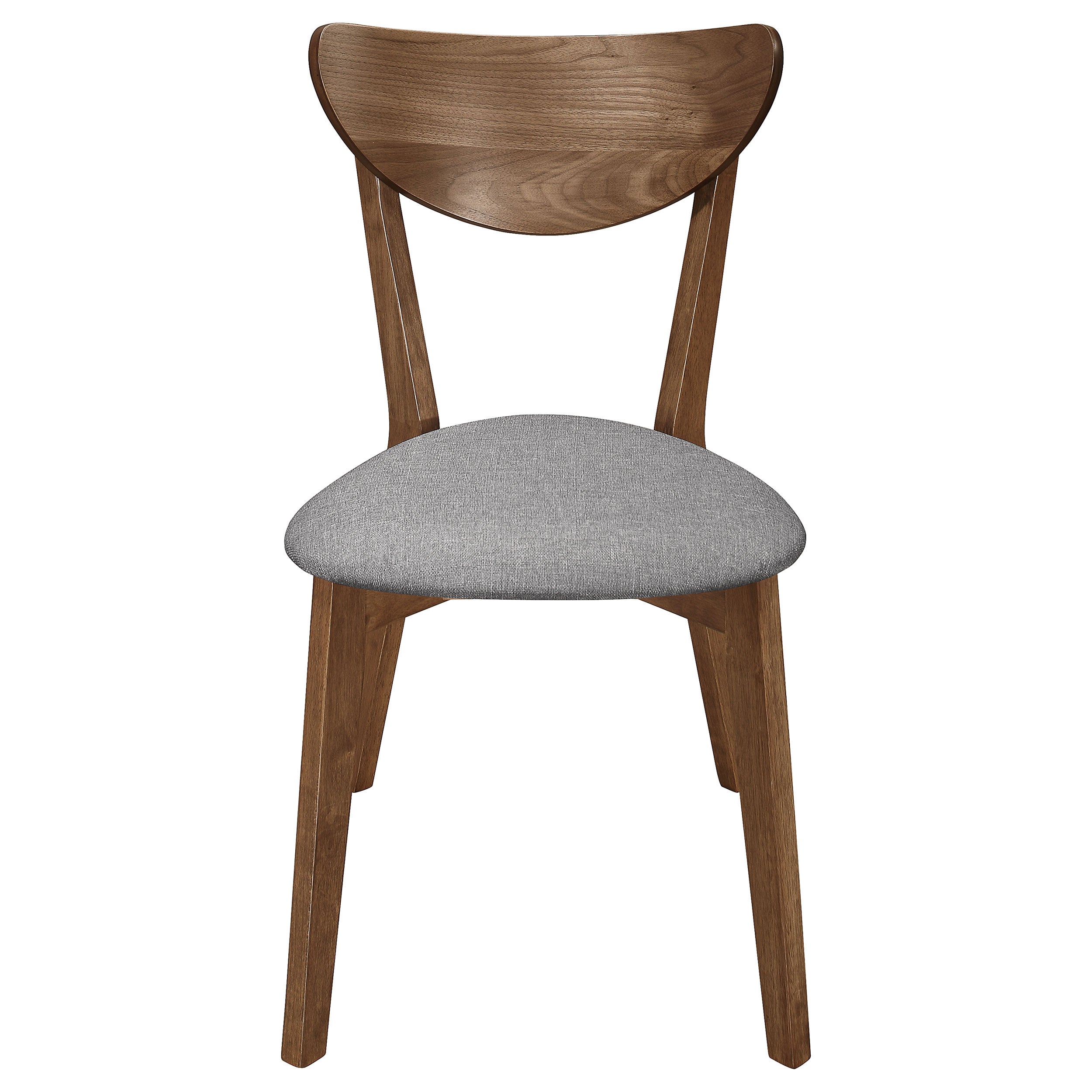 Alfredo Dining Side Chair Grey and Natural Walnut (Set of 2) — view 4