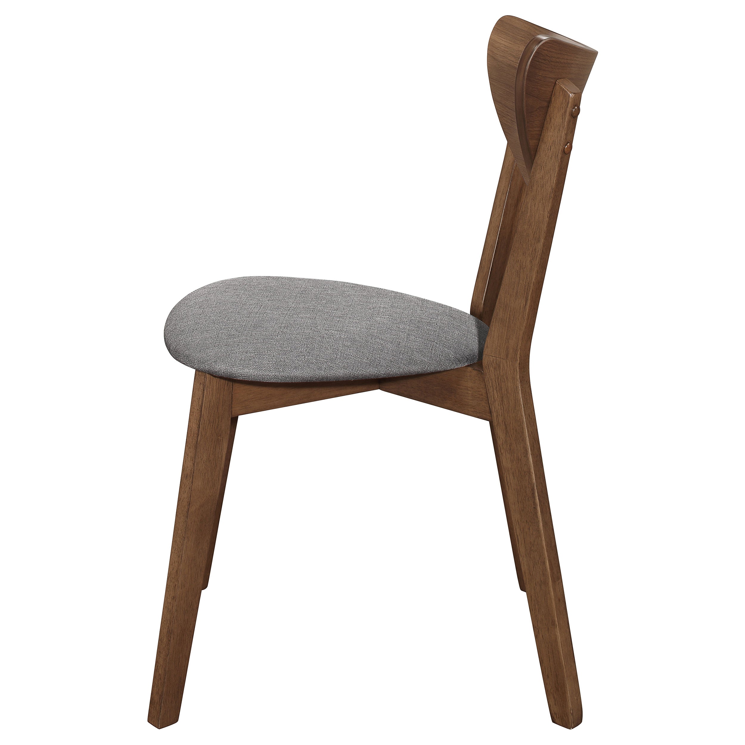 Alfredo Dining Side Chair Grey and Natural Walnut (Set of 2) — view 6