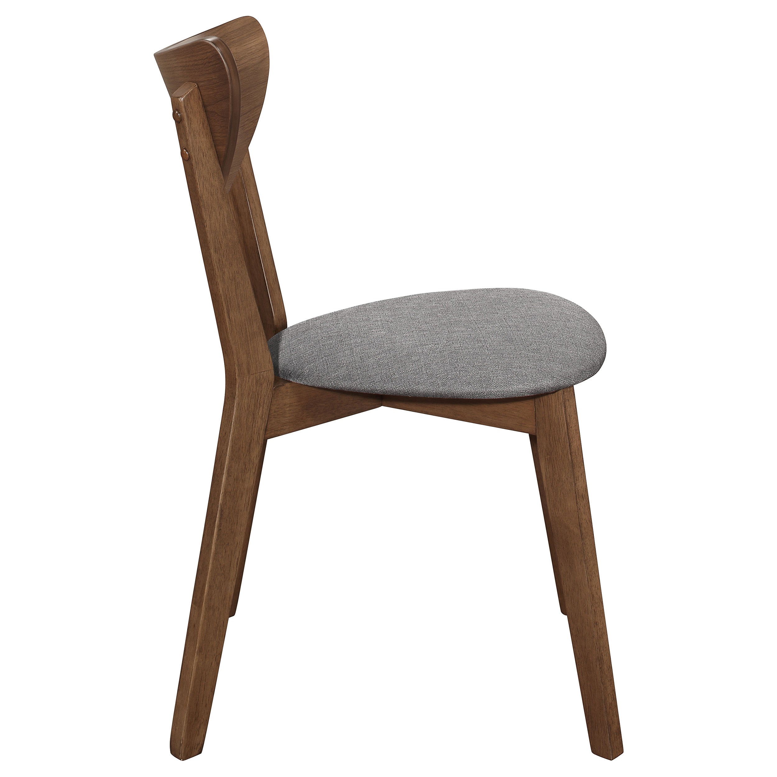 Alfredo Dining Side Chair Grey and Natural Walnut (Set of 2) — view 9