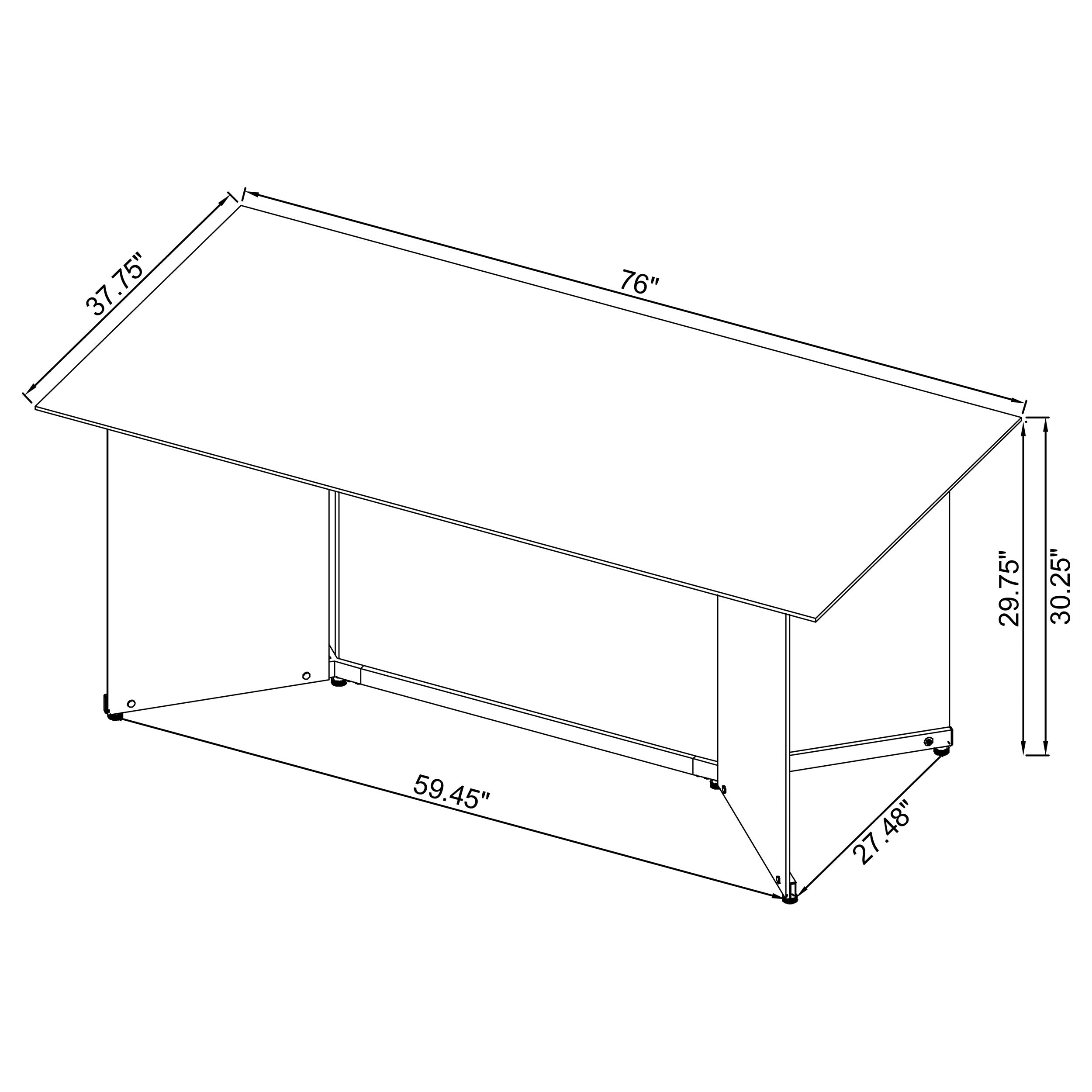 Emery 76-inch Rectangular Mirrored Dining Table Silver — view 12