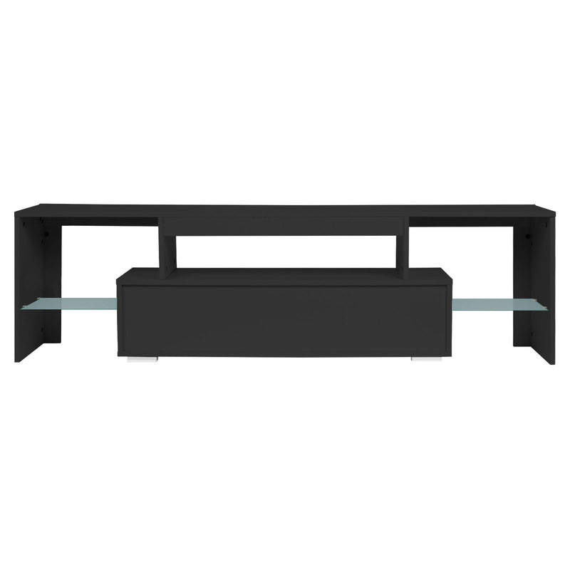 LED TV Stand Modern TV Stand With Storage Entertainment Center With Drawer TV Cabinet For Up To 75" For Gaming Living Room Bedroom