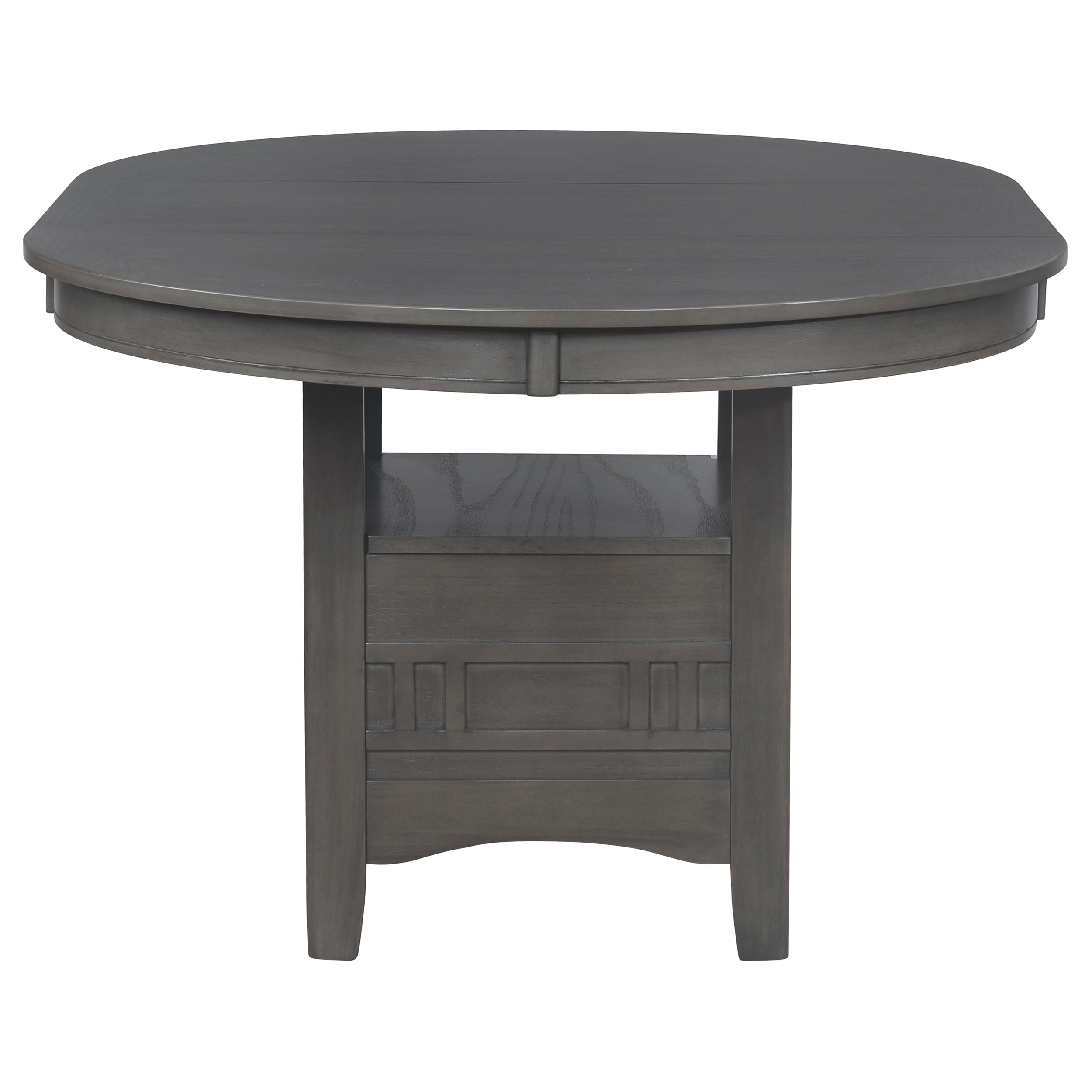 Lavon 5-piece Oval Extension Leaf Dining Set Medium Grey — view 5