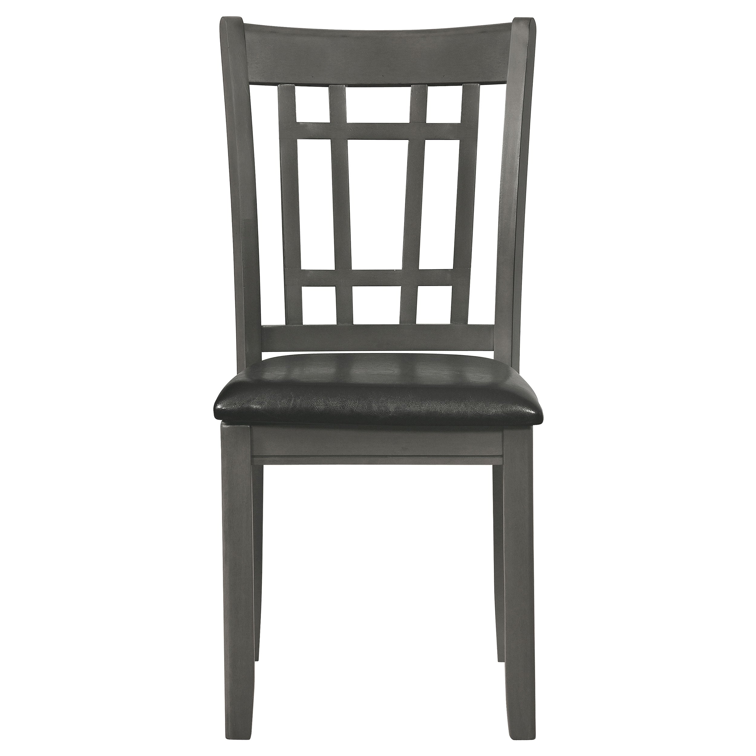 Lavon Wood Dining Side Chair Black and  Medium Grey (Set of 2) — view 4