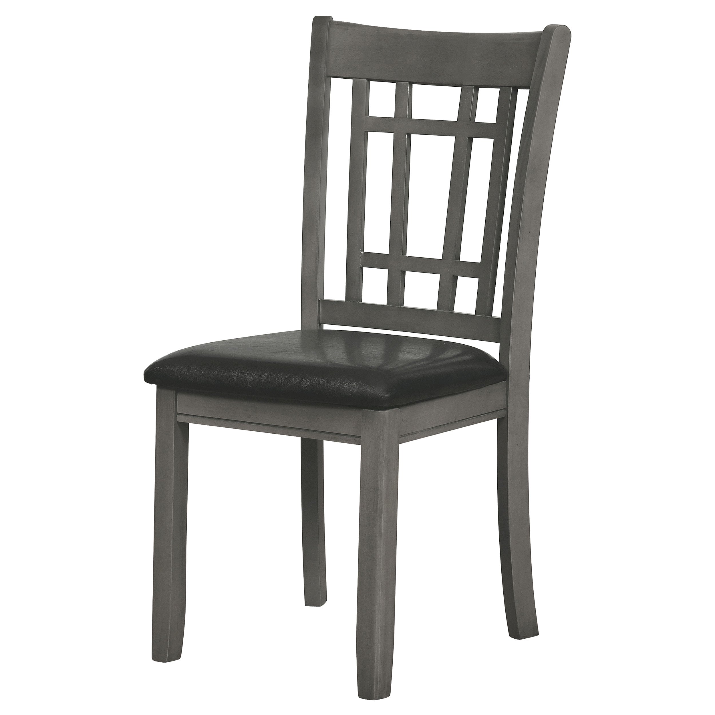 Lavon Wood Dining Side Chair Black and  Medium Grey (Set of 2) — view 5