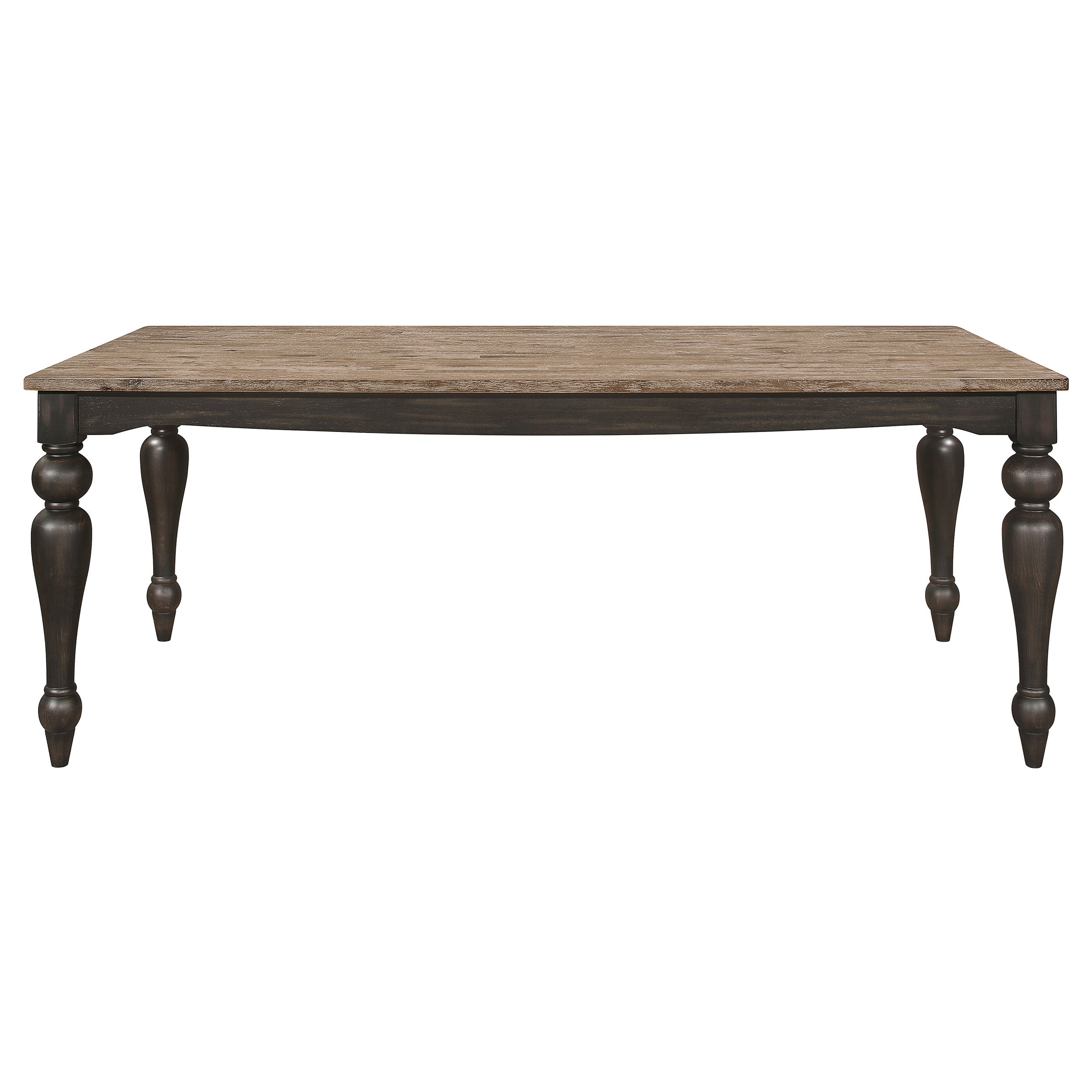 Bridget Rectangular 79-inch Dining Table Brown Brushed — view 3