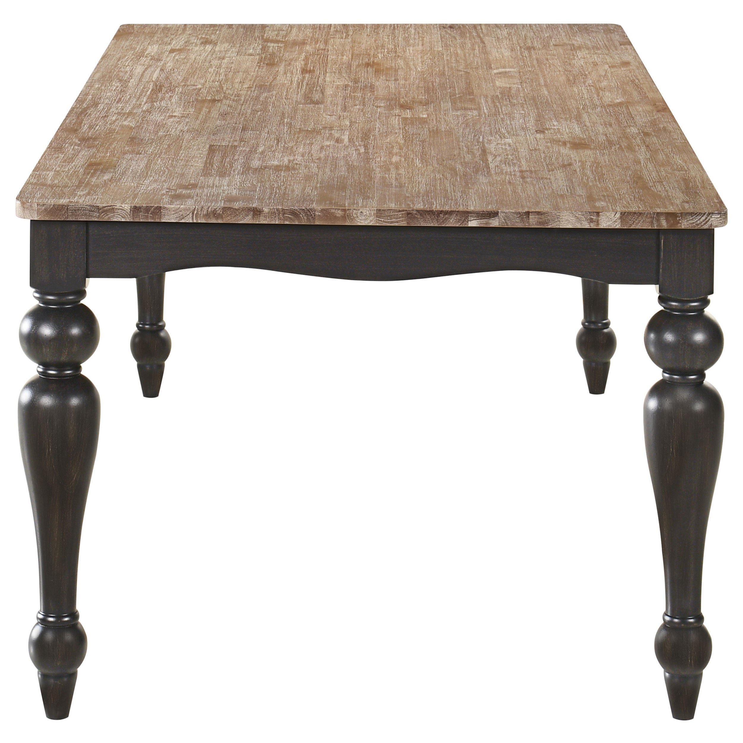 Bridget Rectangular 79-inch Dining Table Brown Brushed — view 4