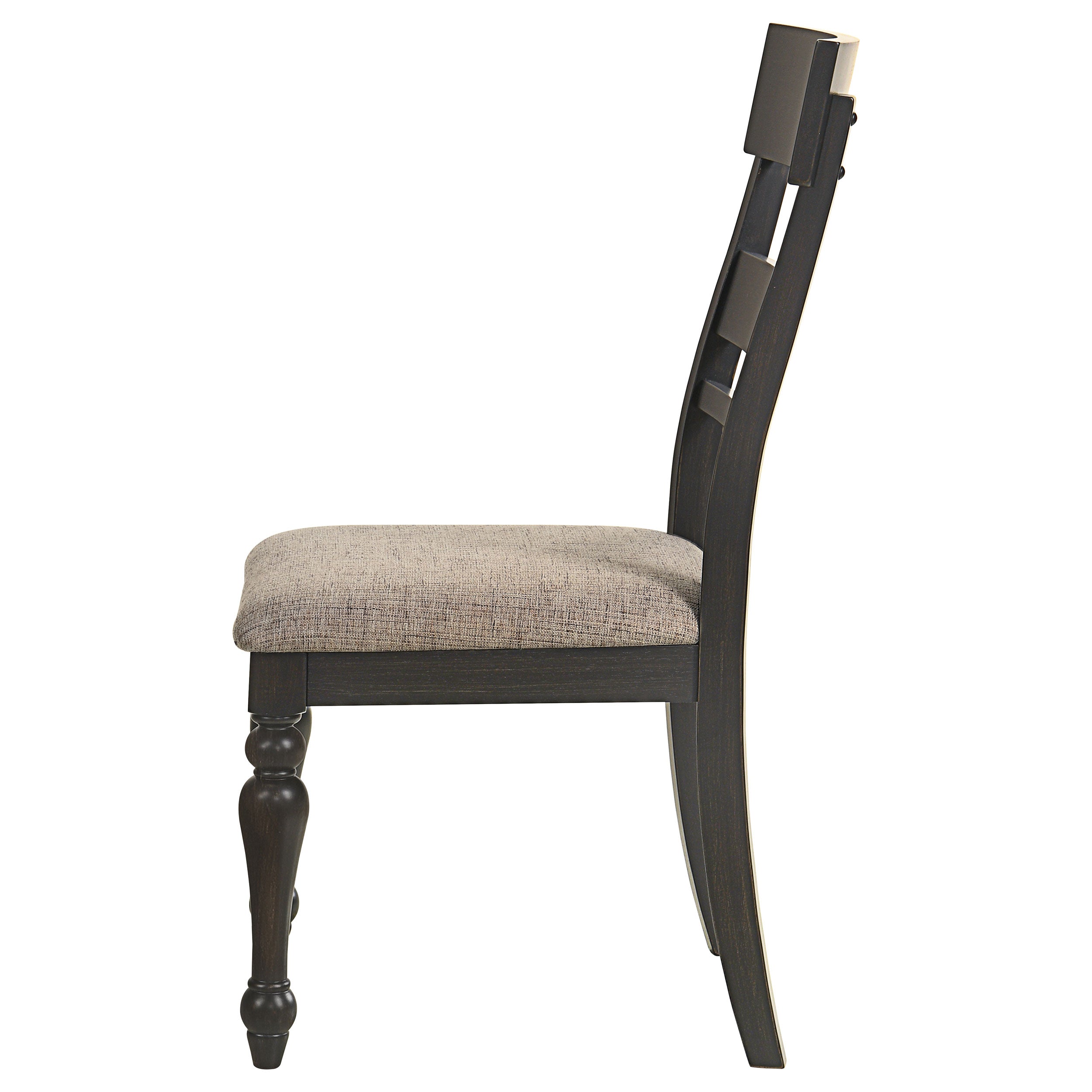 Bridget Wood Dining Side Chair Charcoal (Set of 2) — view 6