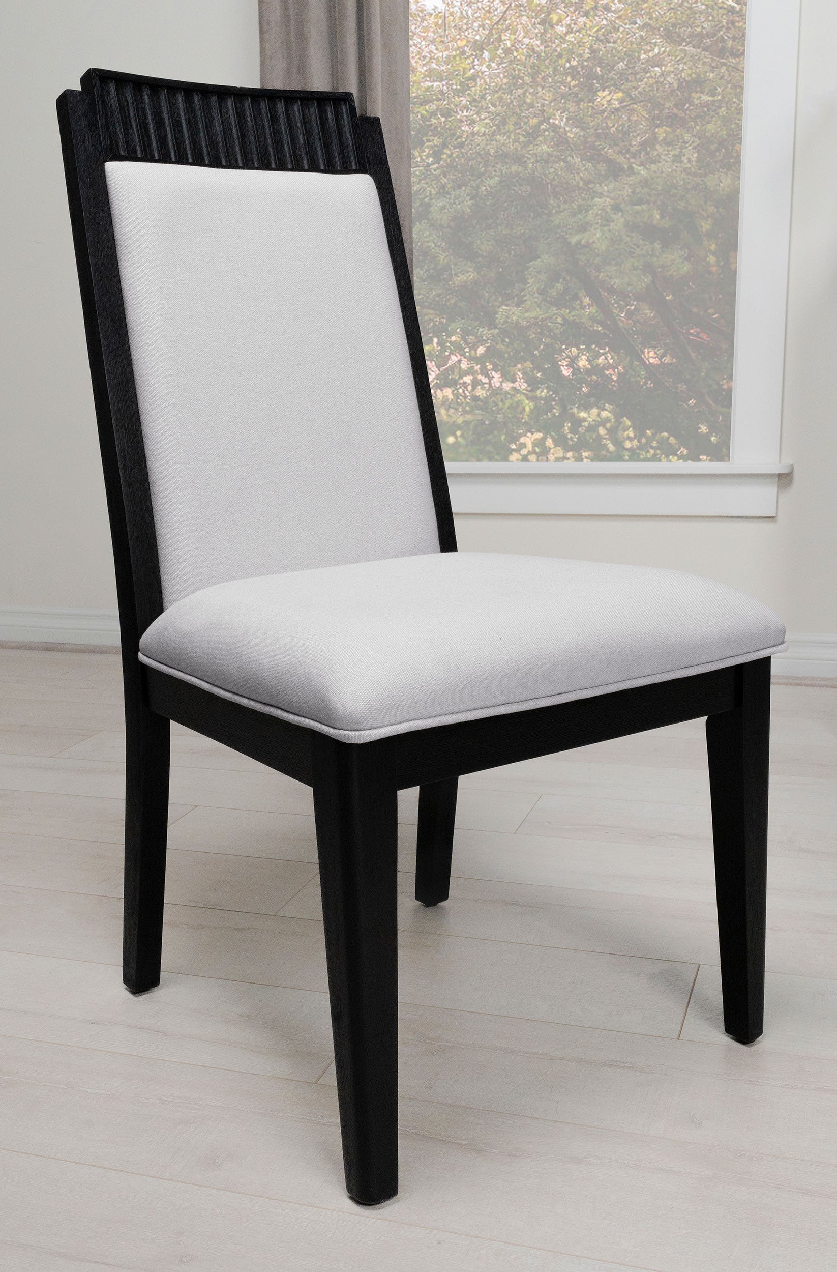 Brookmead Wood Dining Side Chair Ivory and Black (Set of 2) — view 2