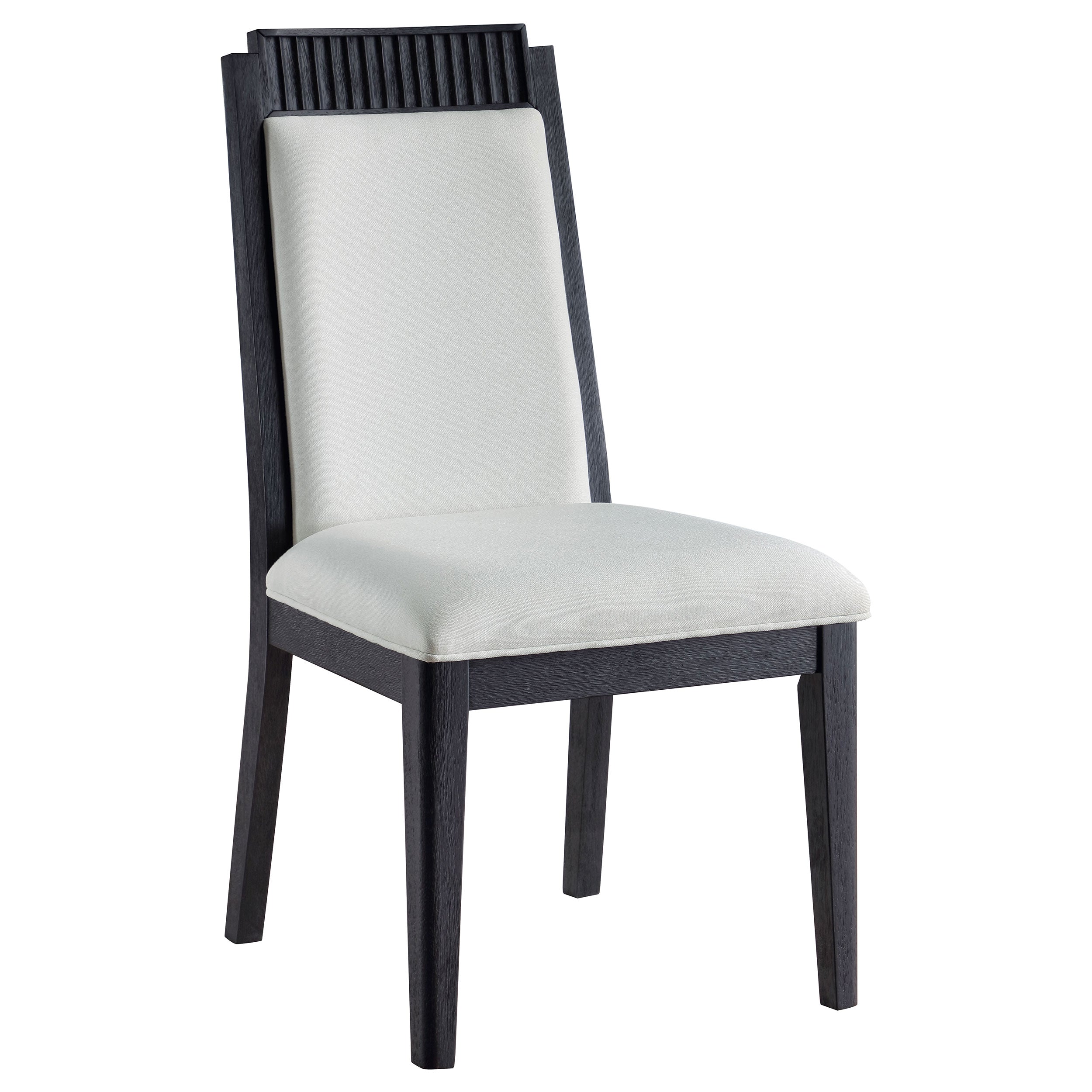 Brookmead Wood Dining Side Chair Ivory and Black (Set of 2) — view 3