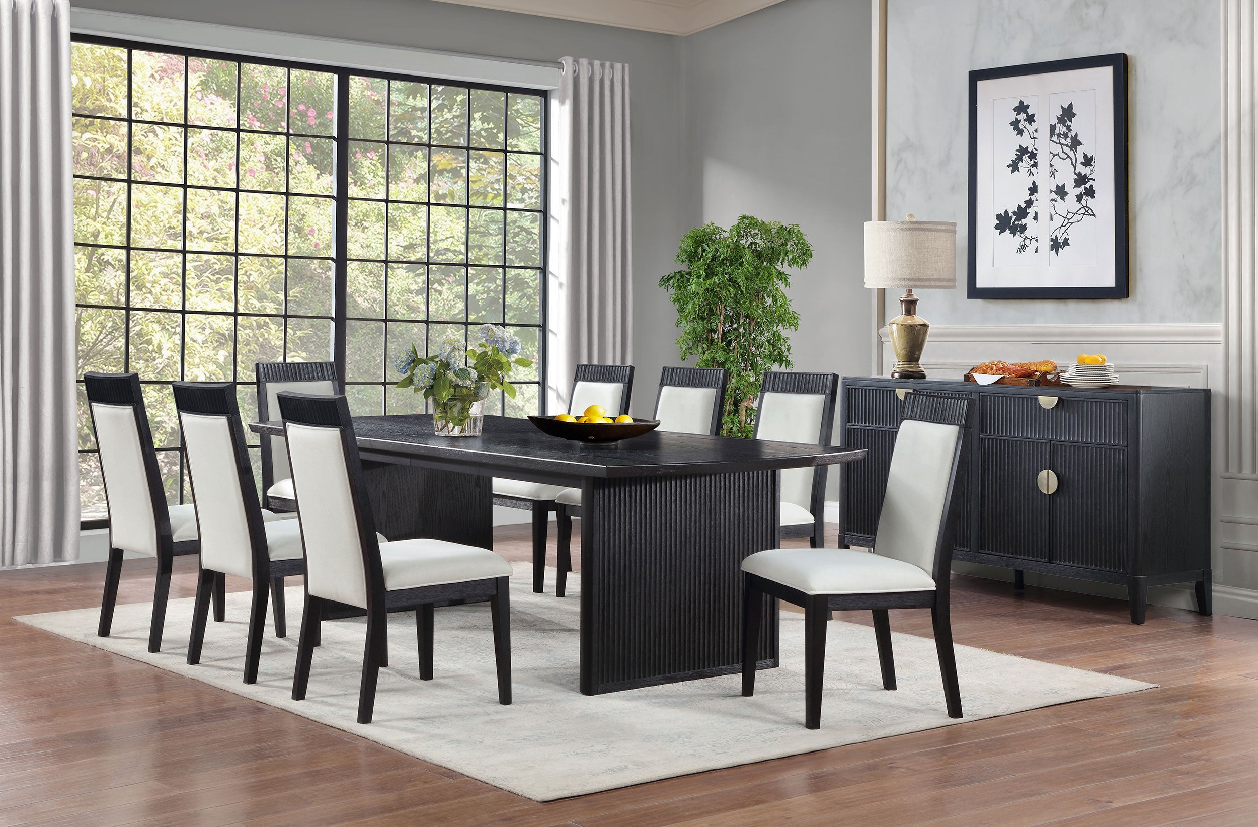 Brookmead Dining Side Chair Ivory and Black (Set of 2) — view 14