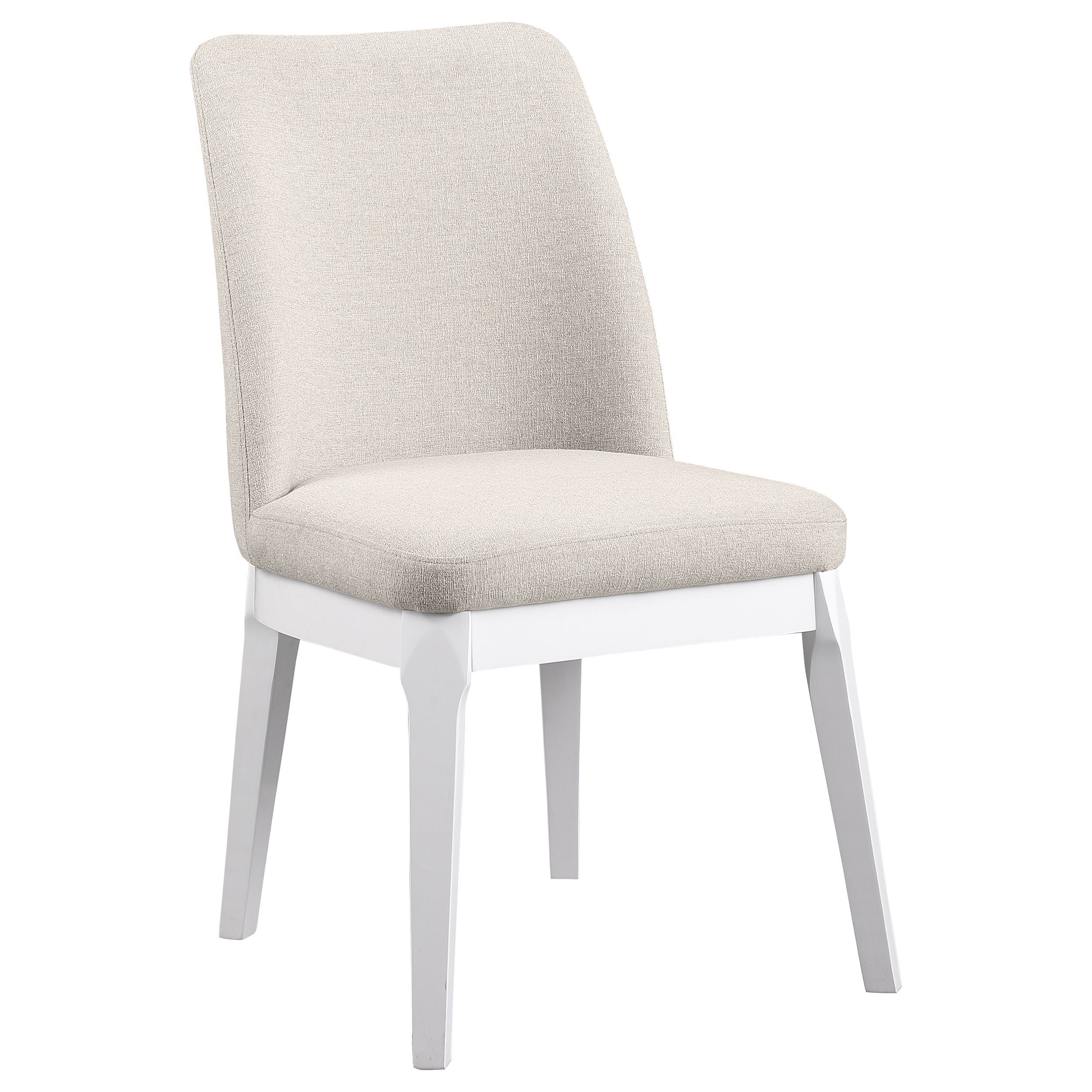 Carissa Upholstered Dining Side Chair Beige (Set of 2) — view 3