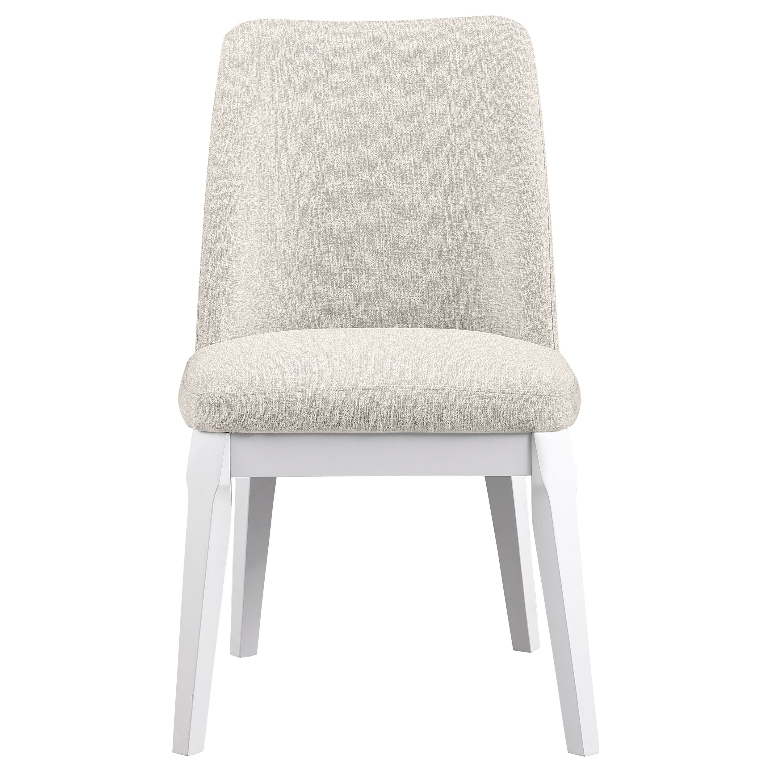 Carissa Upholstered Dining Side Chair Beige (Set of 2) — view 4