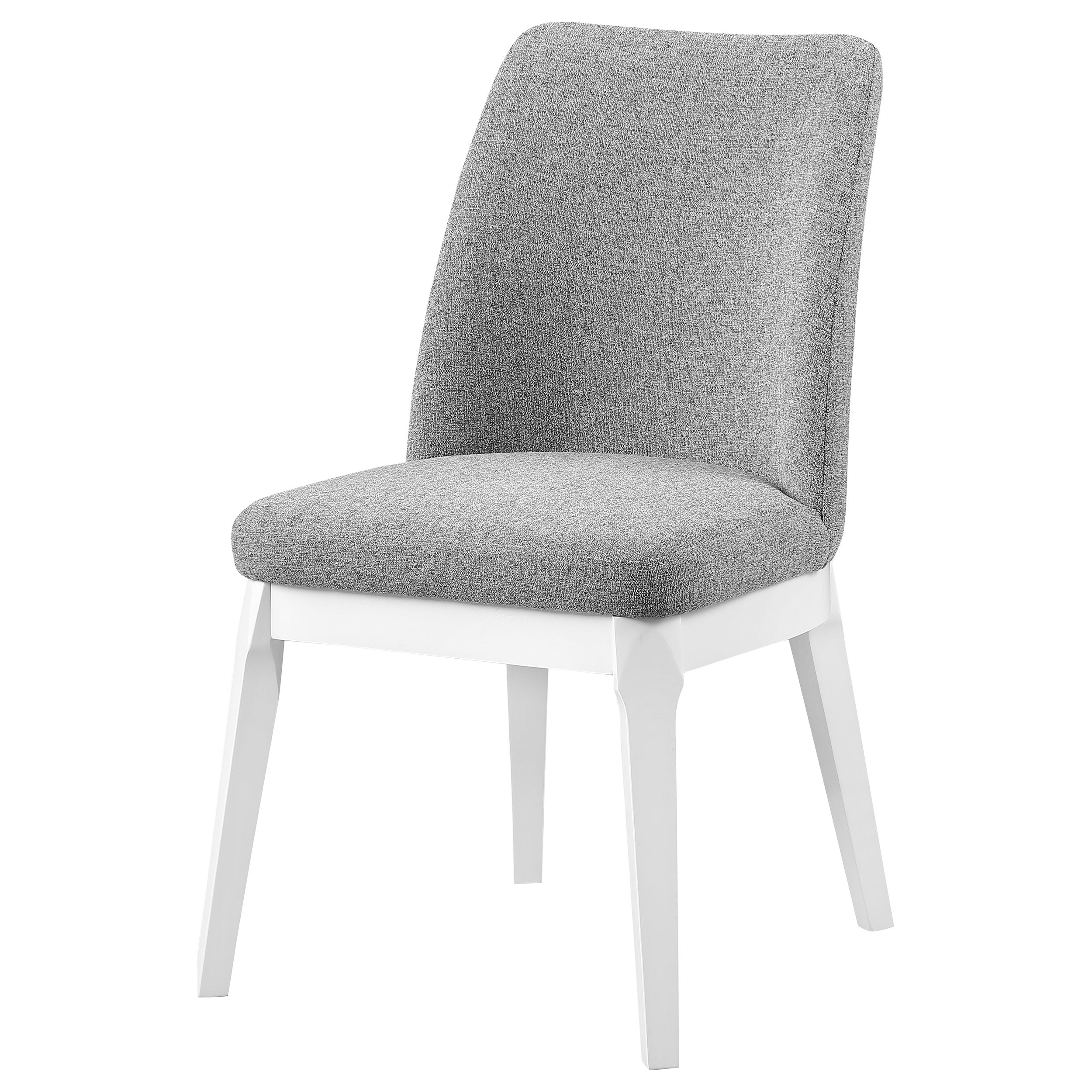 Carissa Upholstered Dining Side Chair Light Grey (Set of 2) — view 5