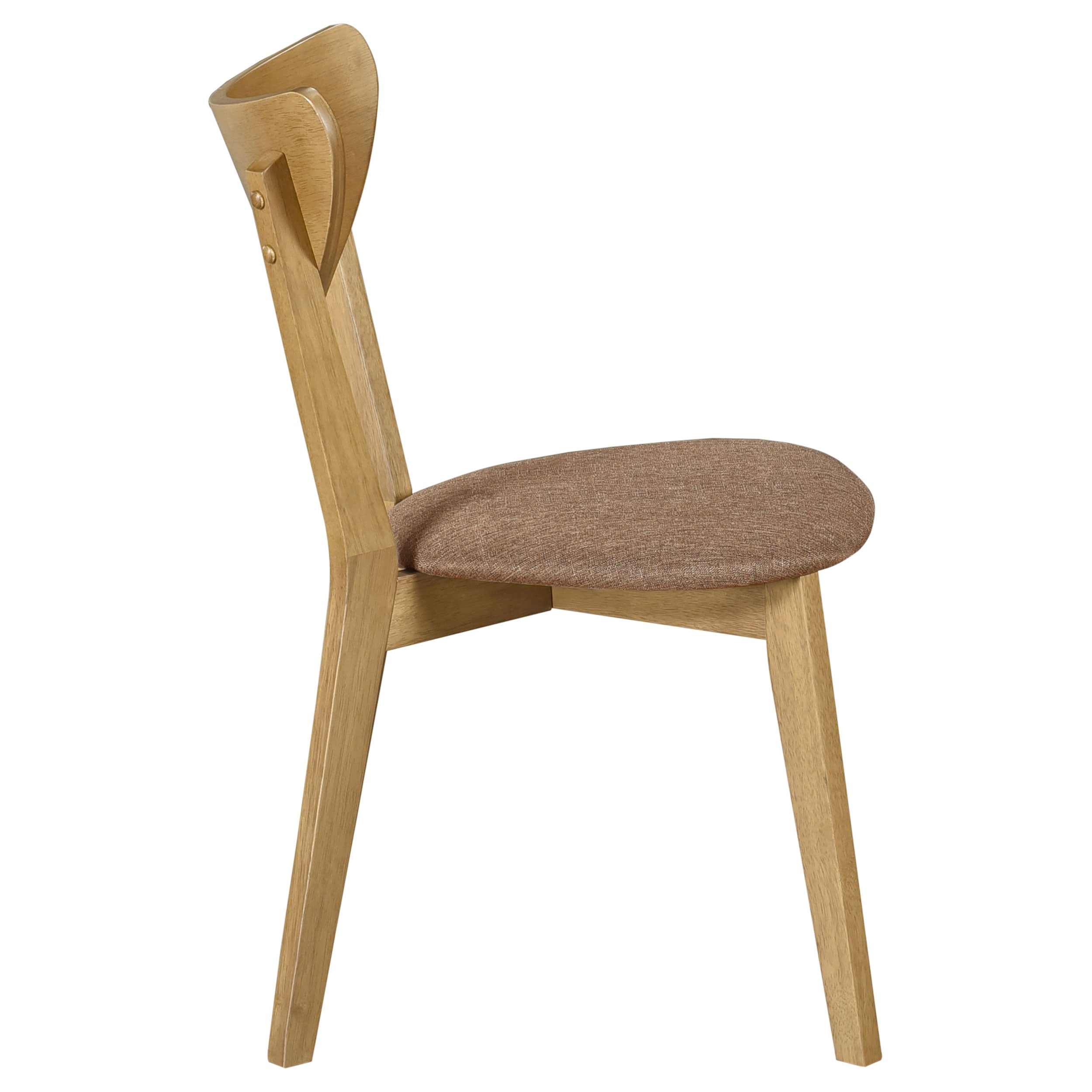 Elowen Wood Dining Side Chair Light Walnut (Set of 2) — view 9