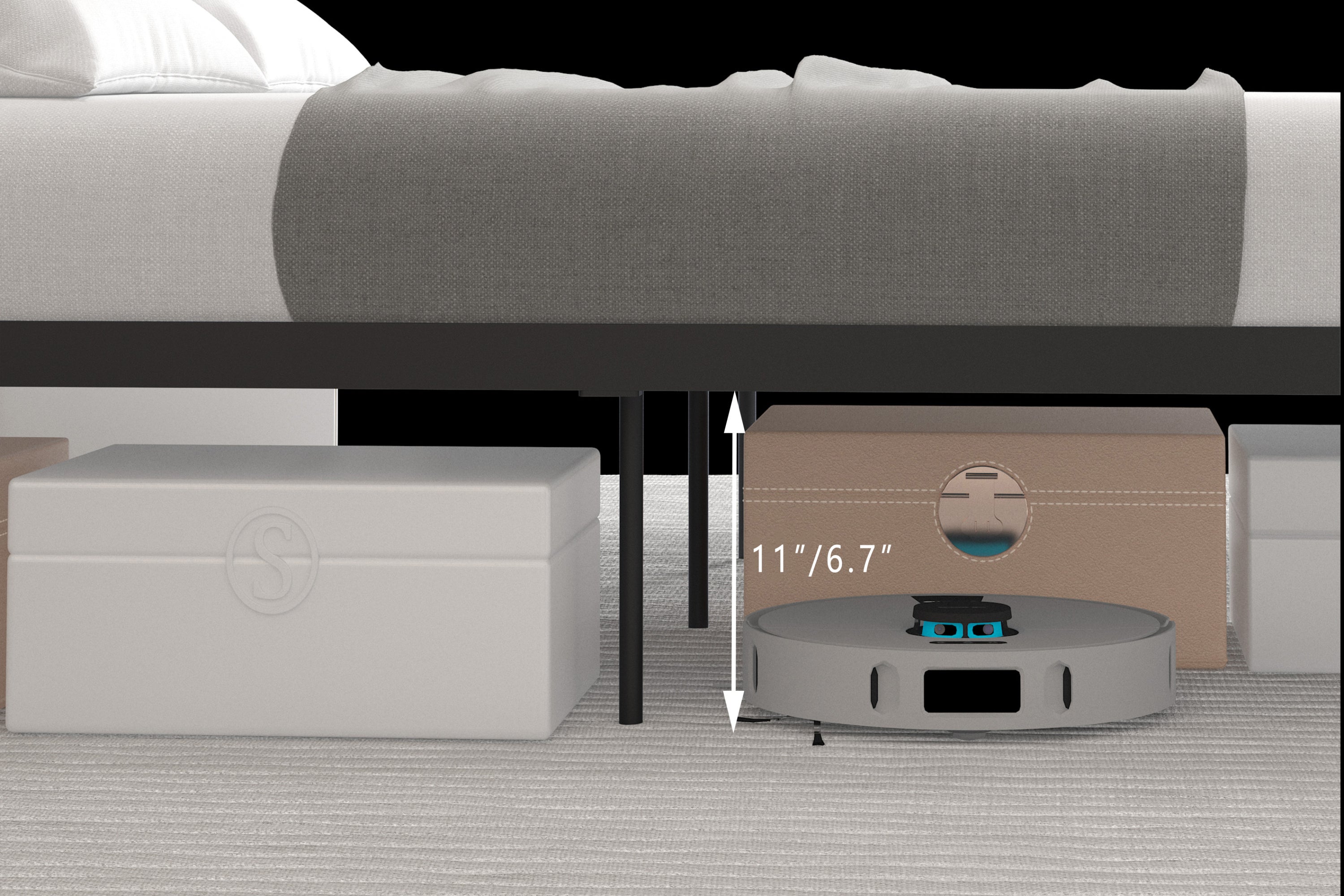Ola Metal Bed, Black with Gold Detail, Full - Atlantic Fine Furniture Melbourne FL