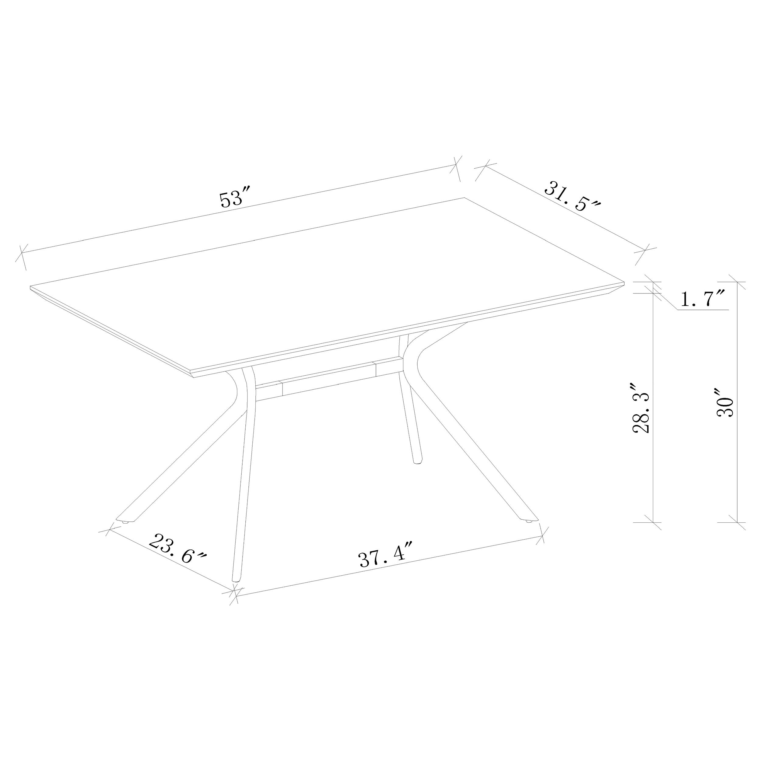 Edgecreek 53-inch Composite Wood Dining Table Light Brown  — view 7