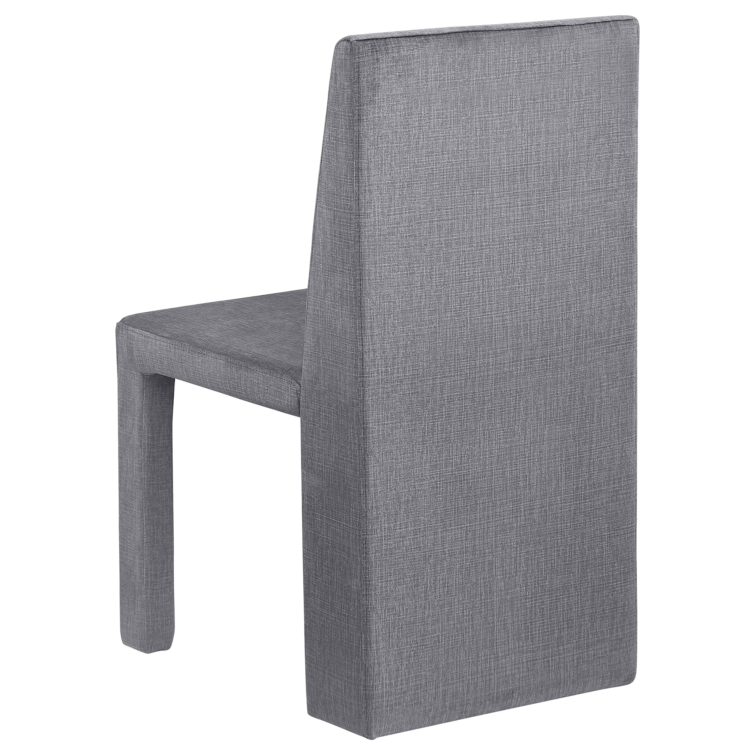 Tordera Velvet Upholstered Dining Side Chair Grey (Set of 2) — view 7