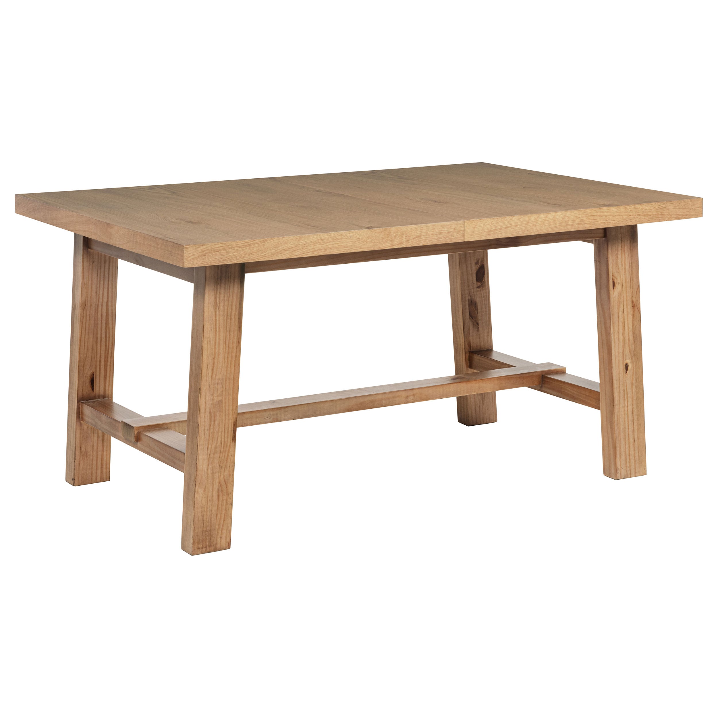Middleton 76-inch Extension Leaf Dining Table Natural Brown — view 4