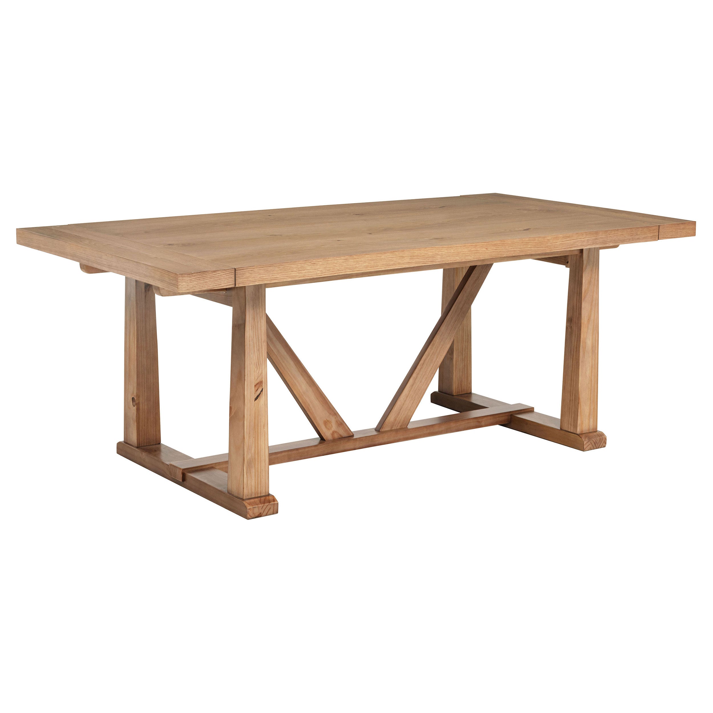 Middleton 106-inch Extension Leaf Dining Table Natural Brown — view 4