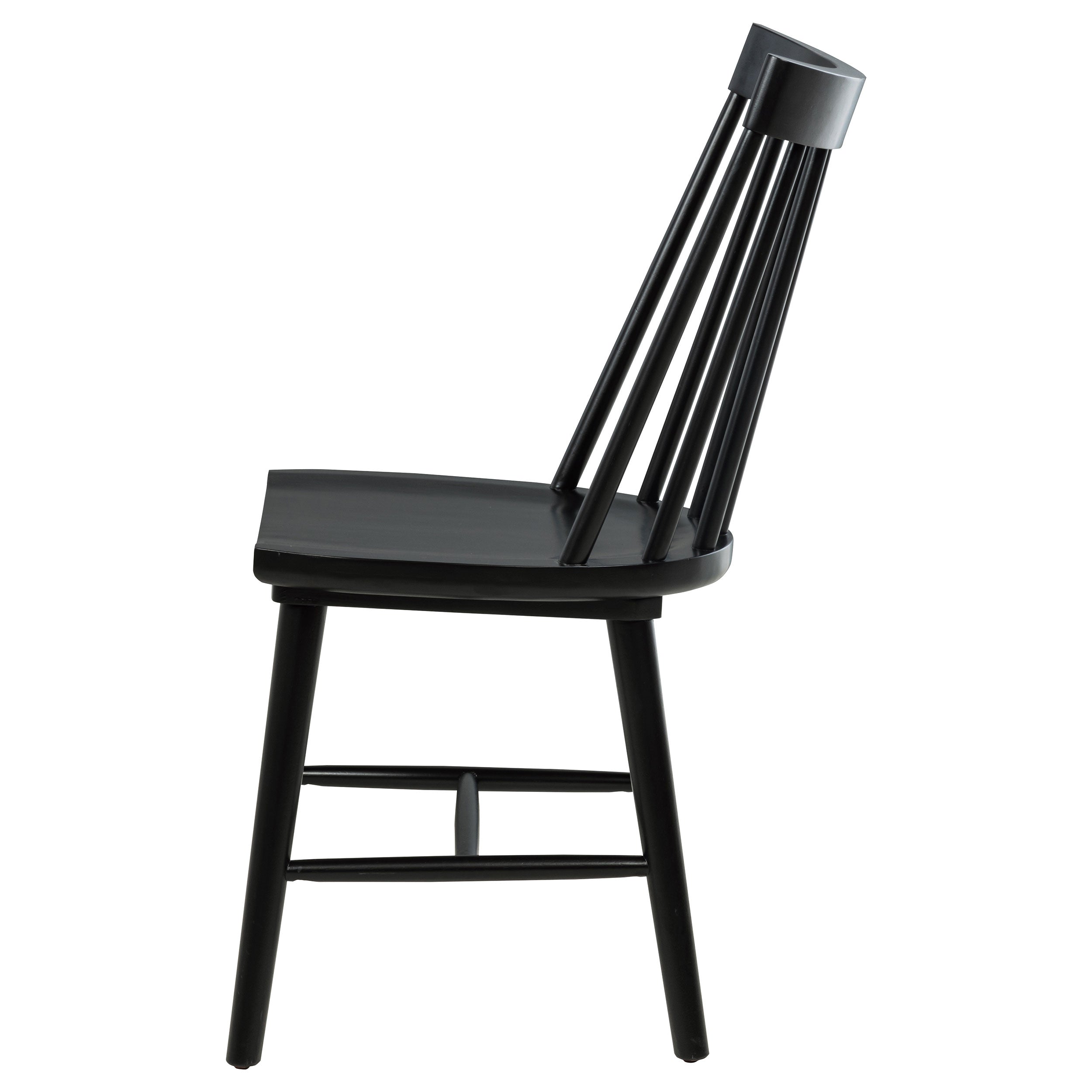 Middleton Solid Wood Dining Side Chair Black (Set of 2) — view 6