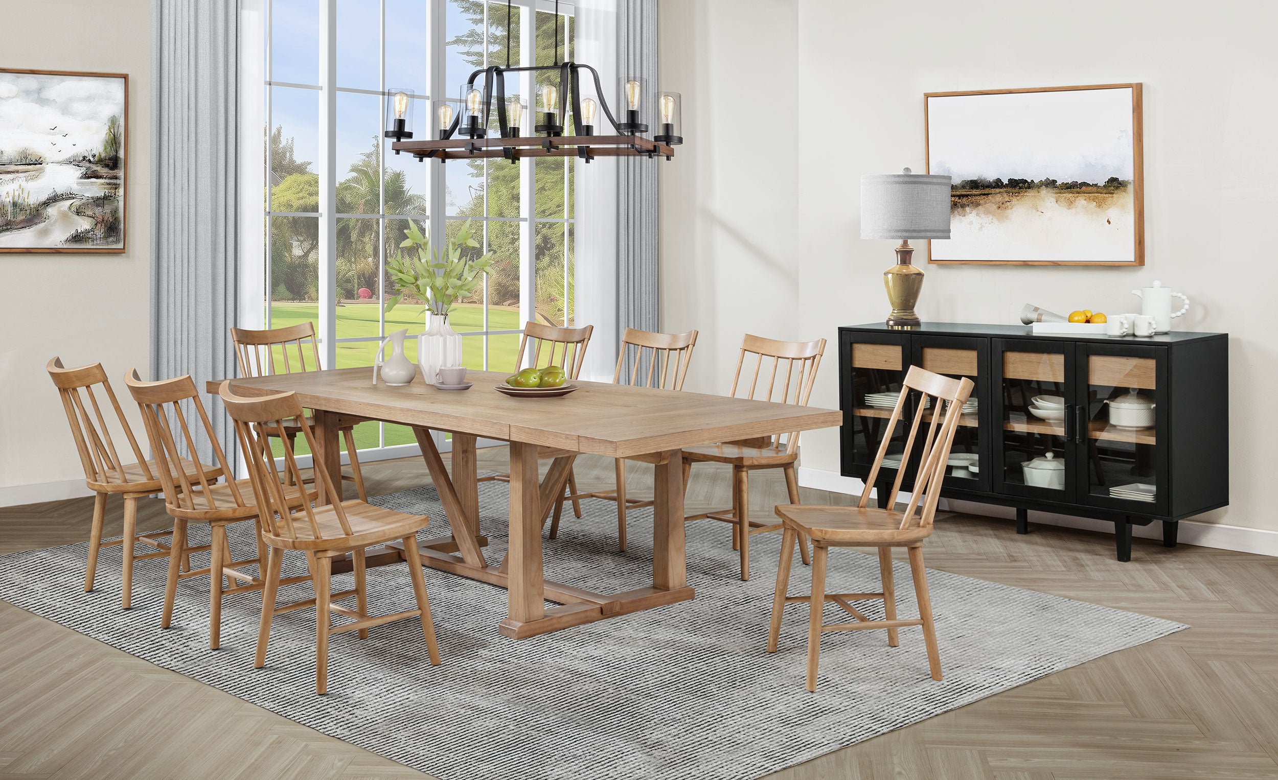 Middleton Solid Wood Dining Side Chair Brown (Set of 2) — view 14
