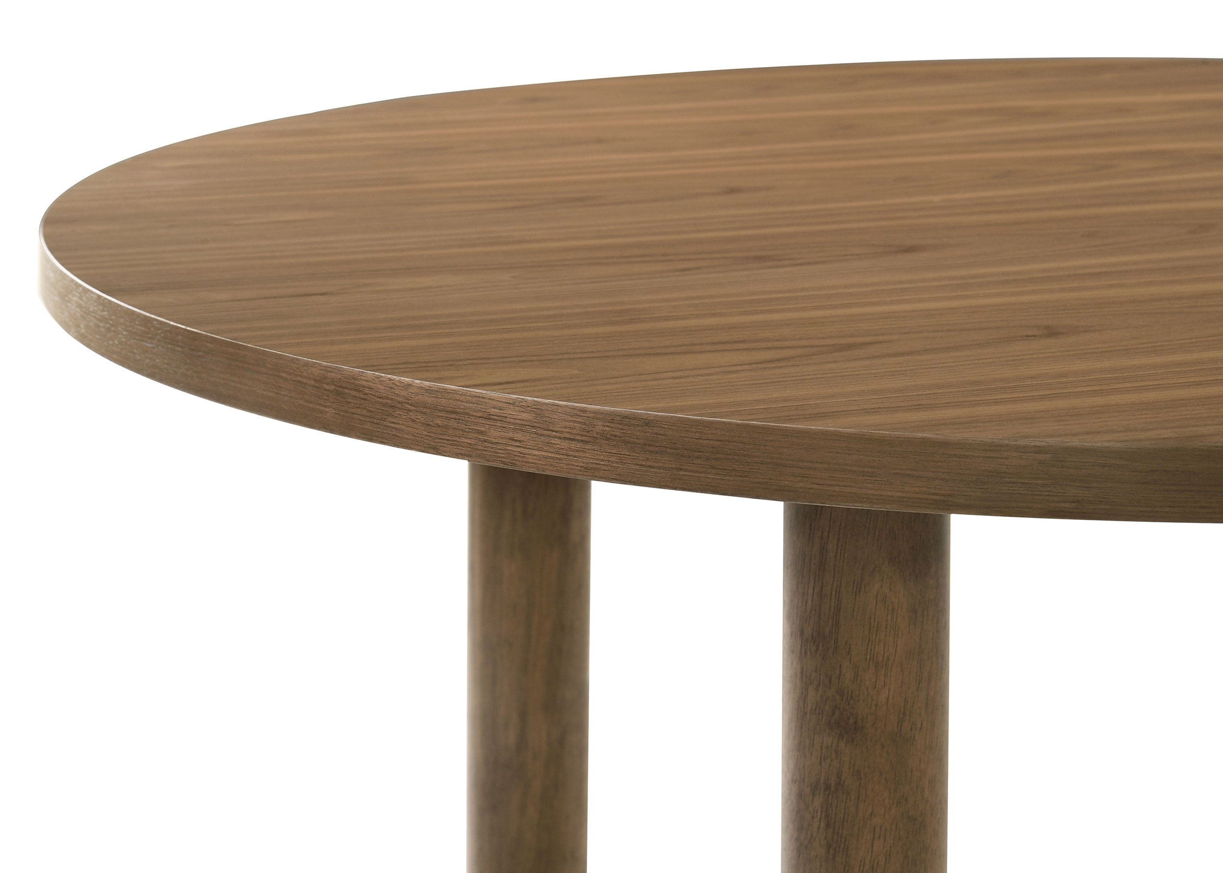 Crestmore 46-inch Round Wood Dining Table Walnut — view 6