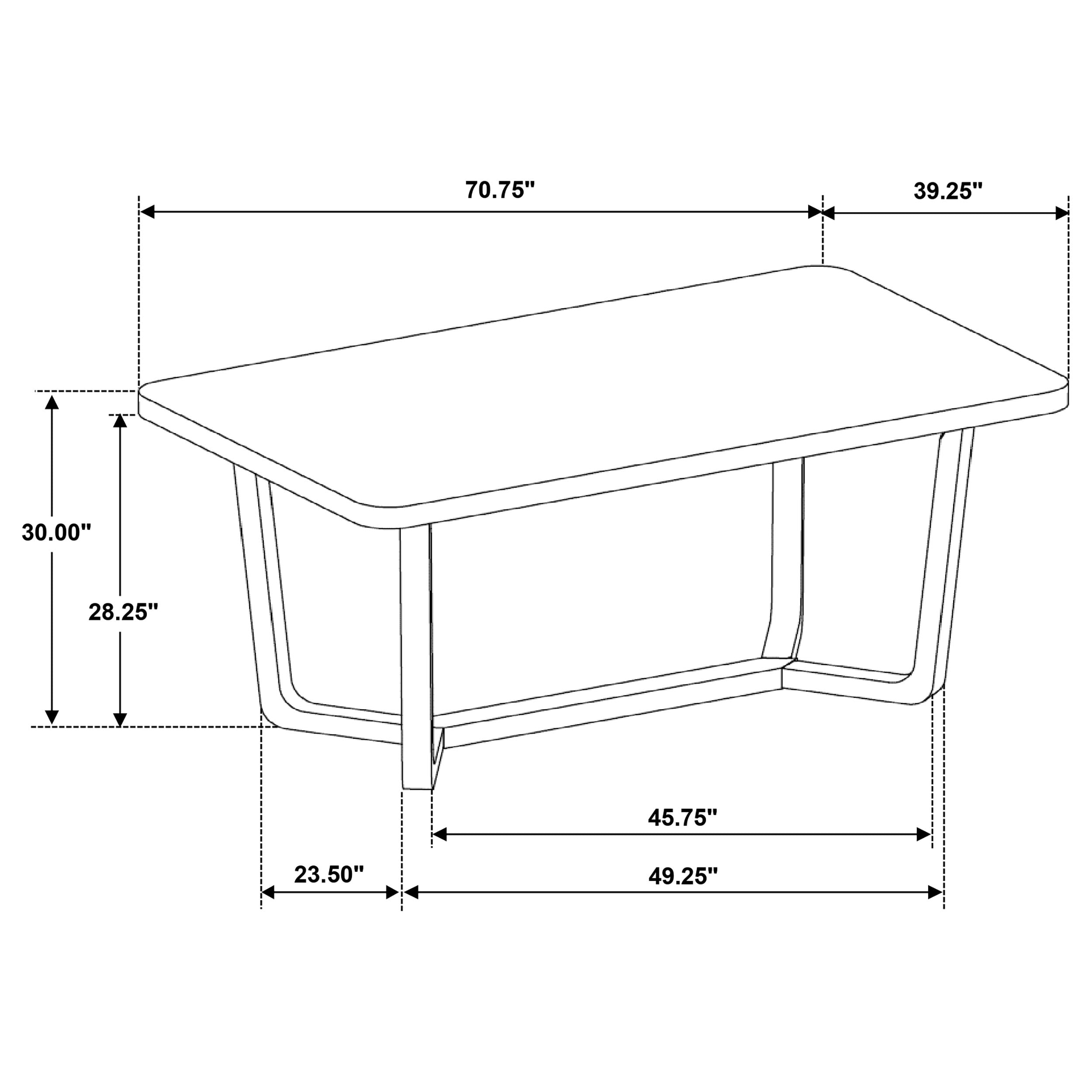 Biloxi 7-piece 71-inch Rectangular Dining Set Greyish Brown — view 15