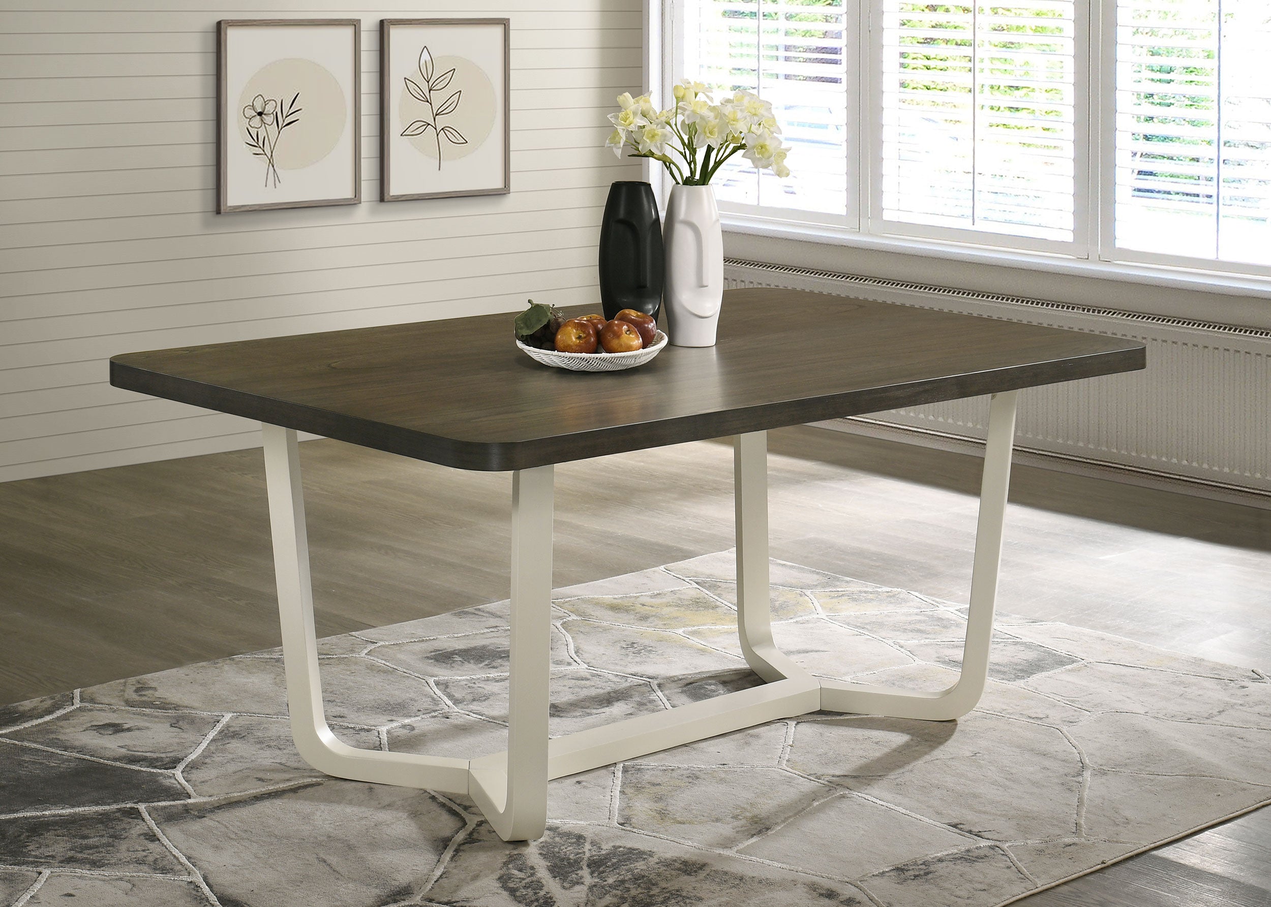 Biloxi 71-inch Rectangular Wood Dining Table Greyish Brown — view 2