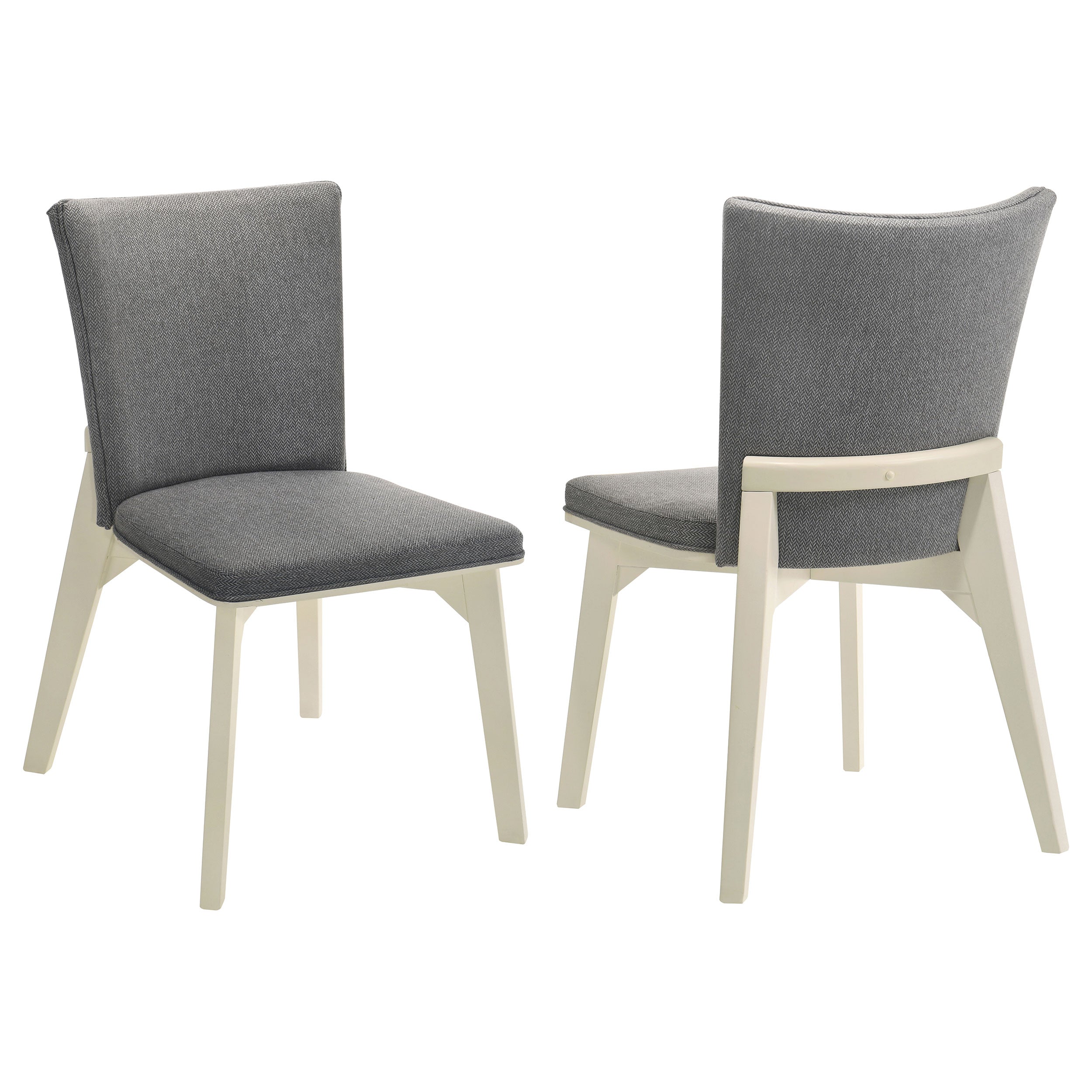 Biloxi Upholstered Dining Side Chair Grey (Set of 2) — view 1