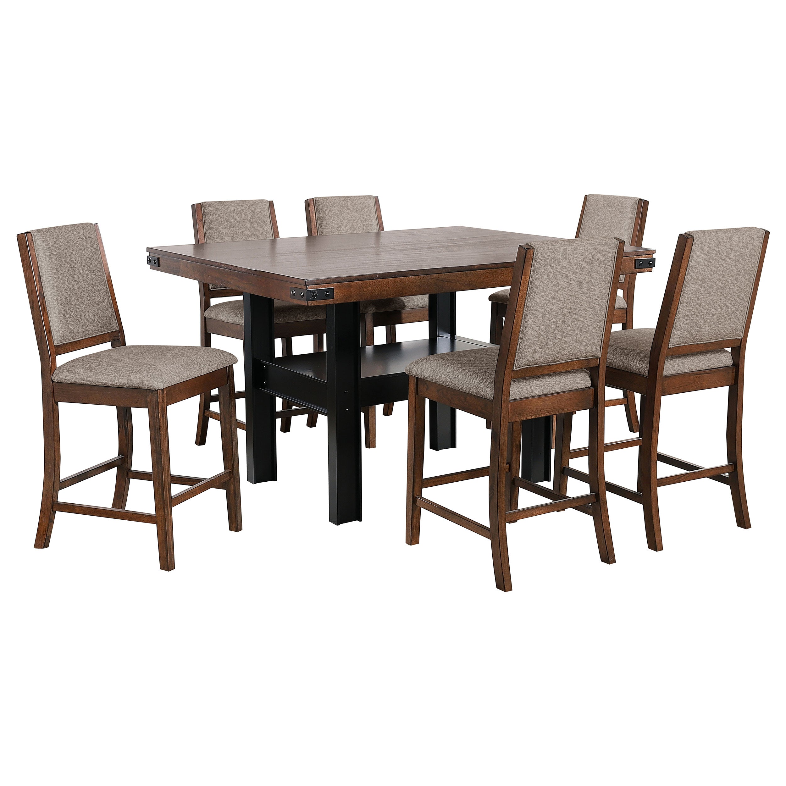 Patterson 7-piece Counter Height Dining Set Mango Oak  — view 2