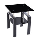 Tempered Glass Table With Storage