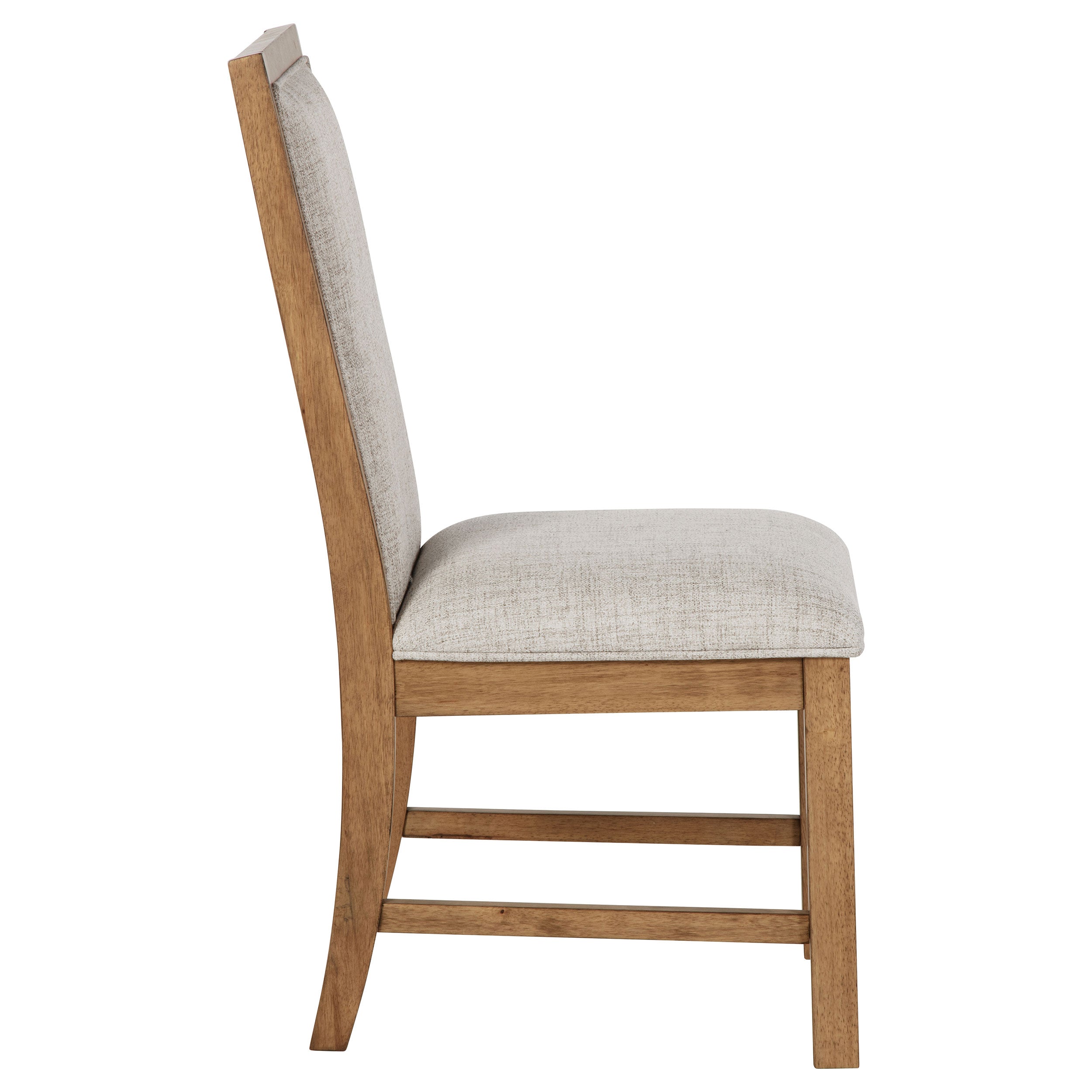 Bruner Upholstered Side Chair Natural Brown (Set of 2) — view 10