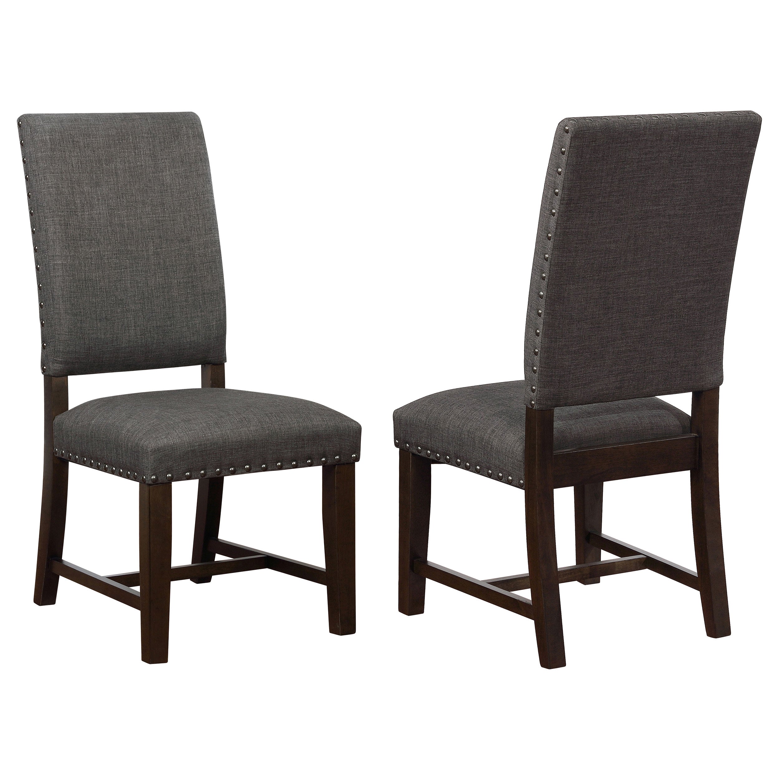 Twain Upholstered Dining Side Chair Warm Grey (Set of 2) — view 1