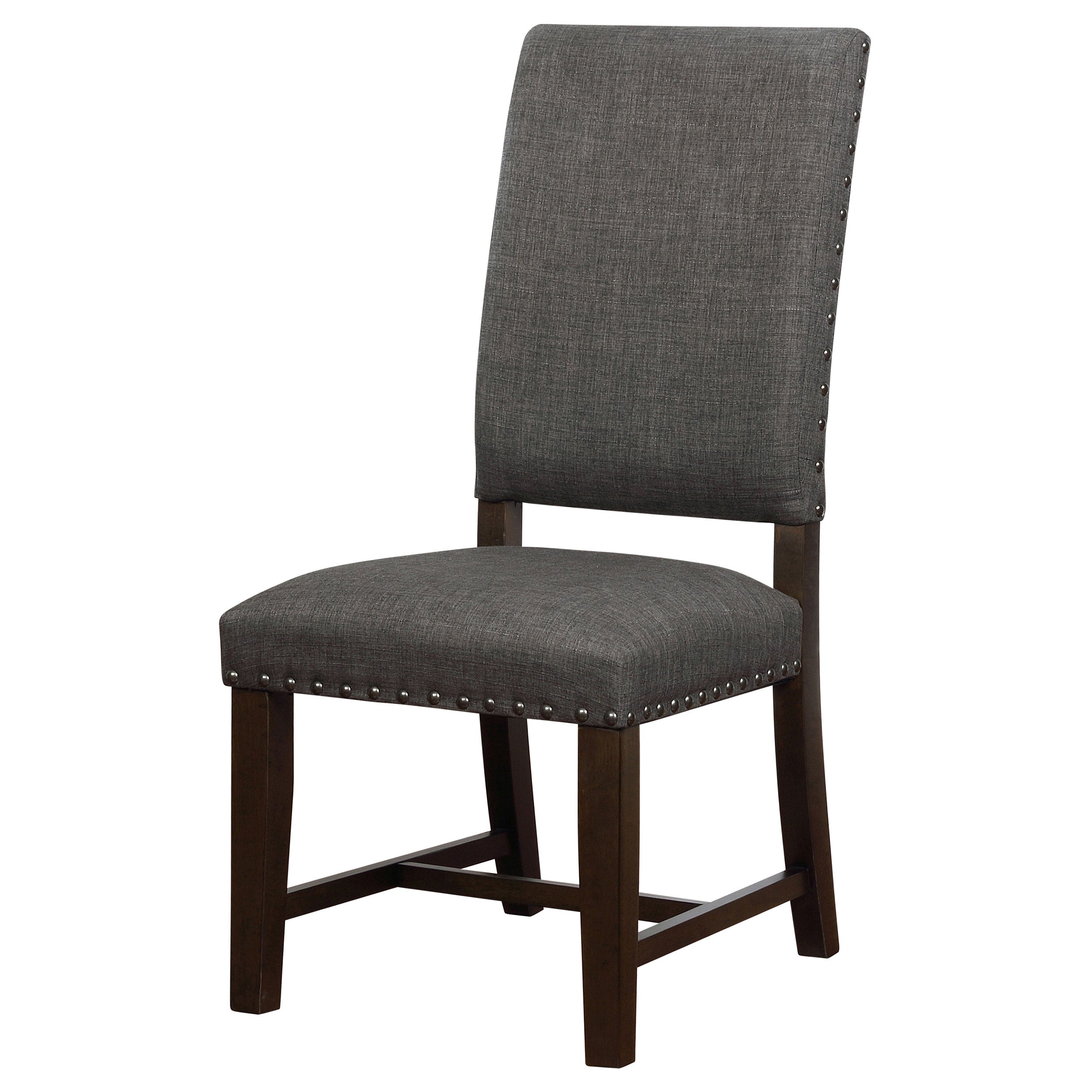 Twain Upholstered Dining Side Chair Warm Grey (Set of 2) — view 5