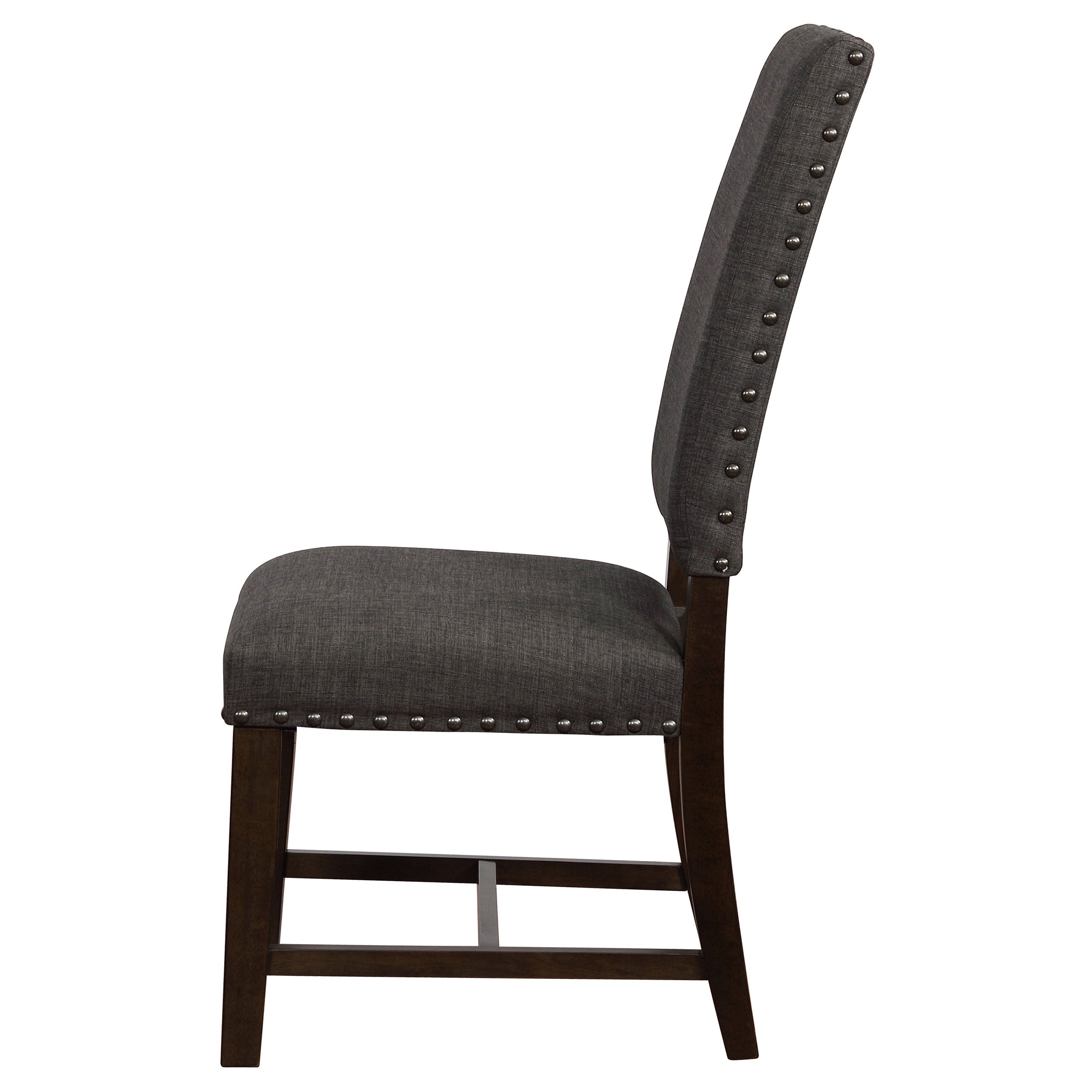 Twain Upholstered Dining Side Chair Warm Grey (Set of 2) — view 6