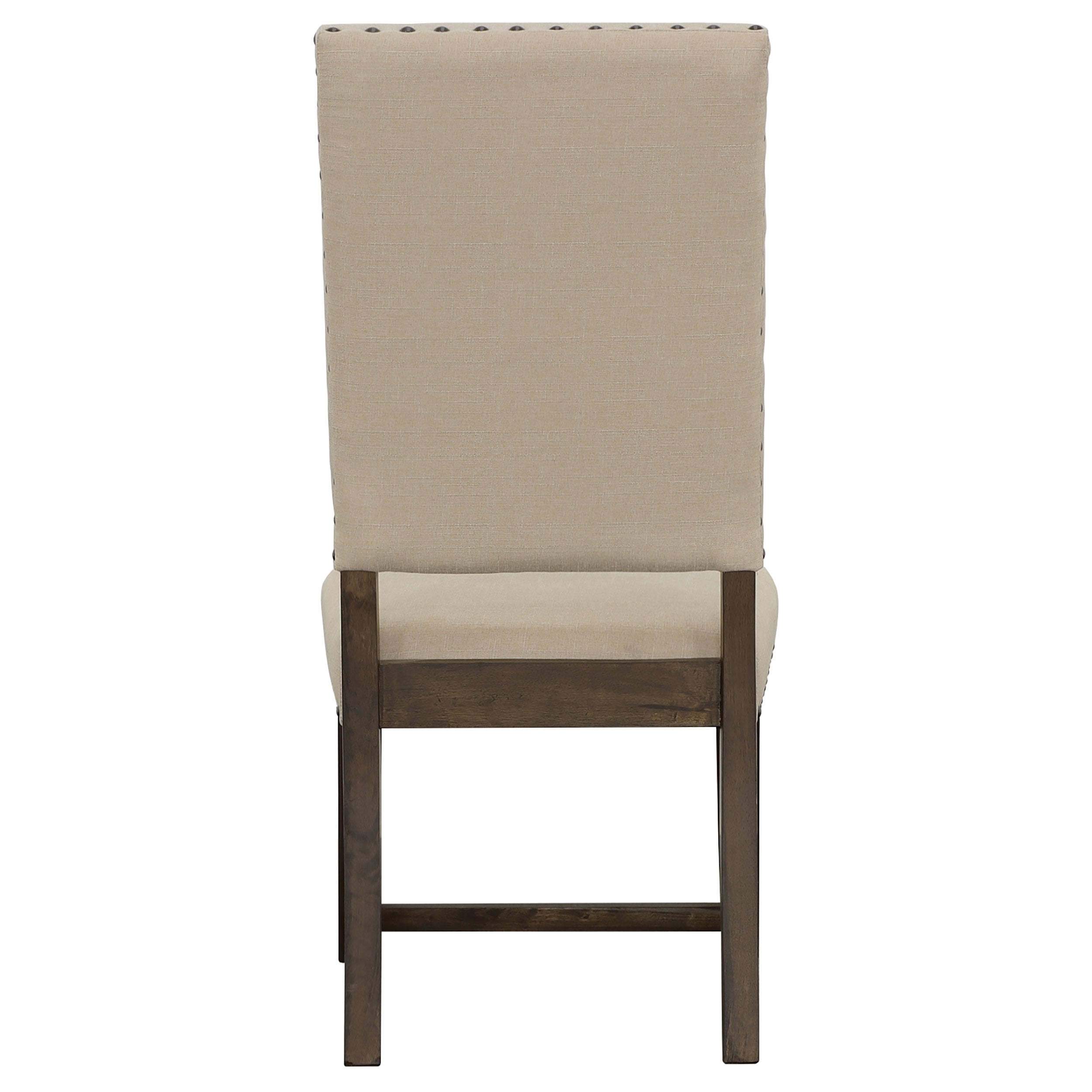 Twain Upholstered Dining Side Chair Beige (Set of 2) — view 7