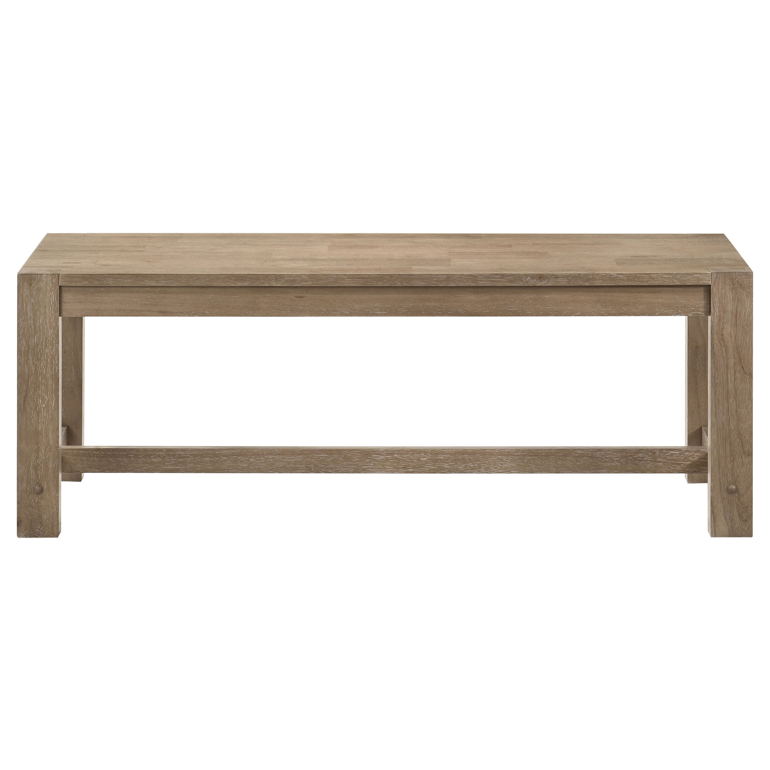 Scottsdale Wood Trestle Base Dining Bench Washed Brown — view 3