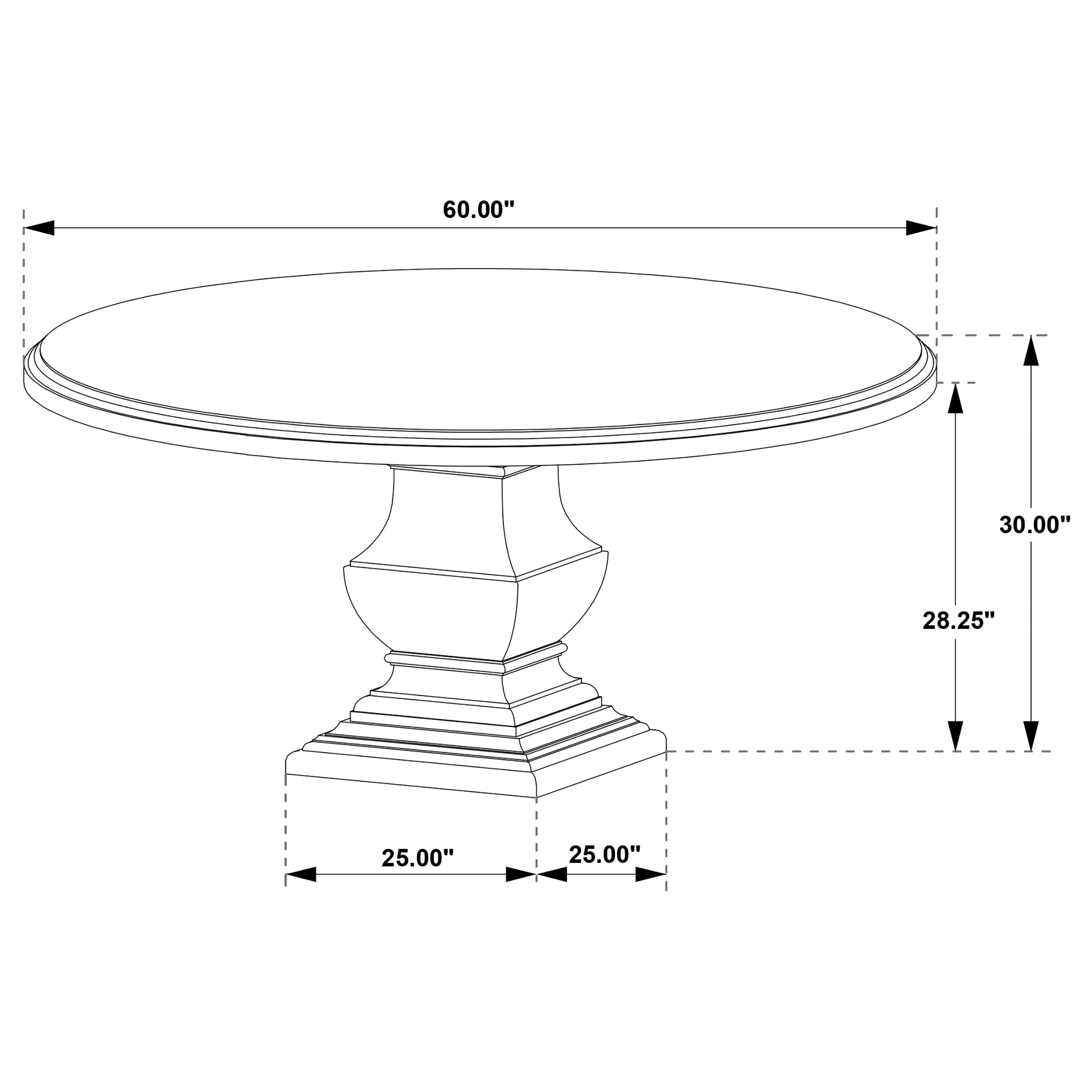 Twyla 7-piece Round Wood Dining Room Table Set Dark Cocoa — view 12