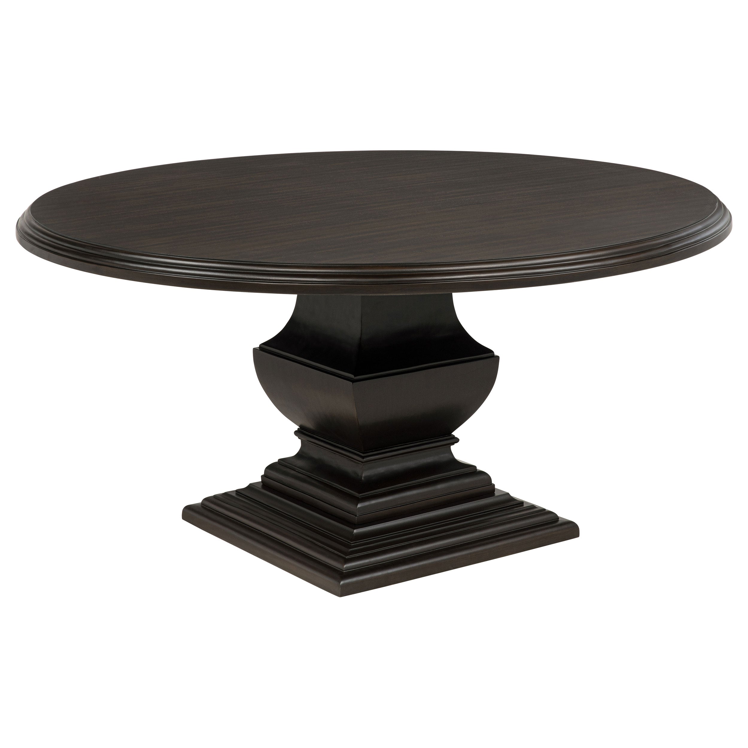 Twyla 60-inch Round Wood Dining Room Table Dark Cocoa — view 1