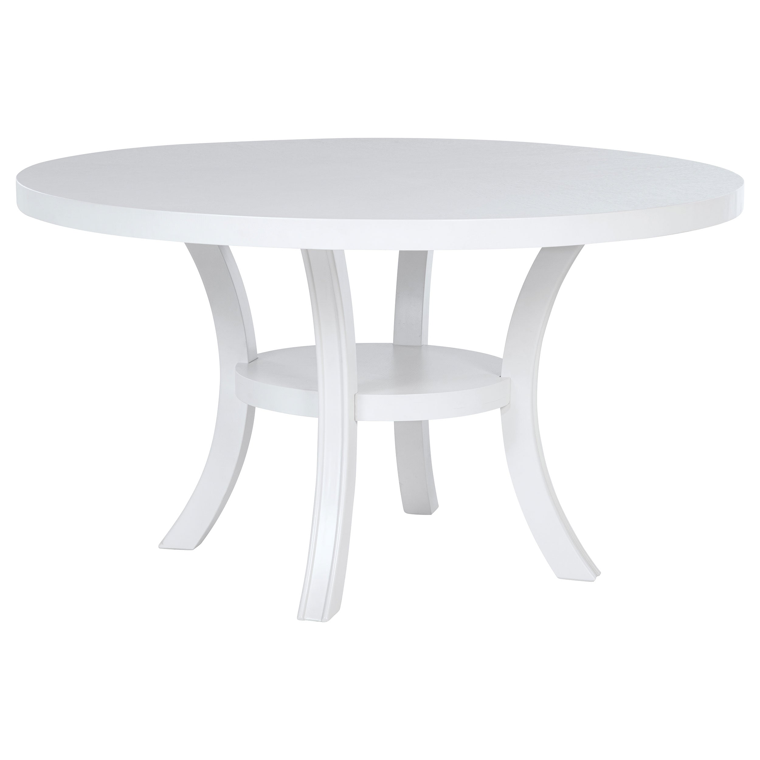 Judd 5-piece 54-inch Round Wood Dining Table Set Pearl White — view 3