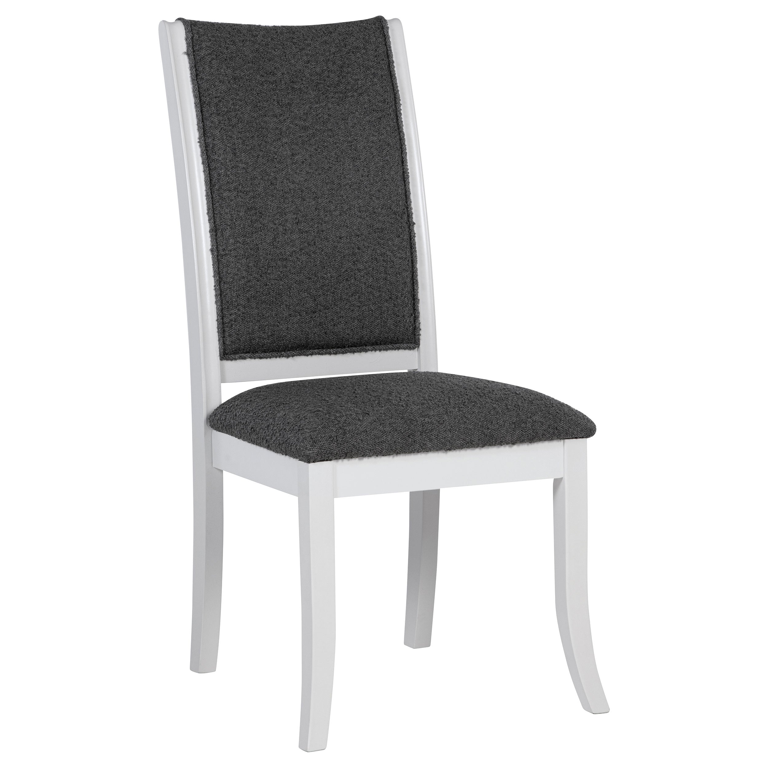 Judd Upholstered Dining Side Chair Pearl White (Set of 2) — view 3