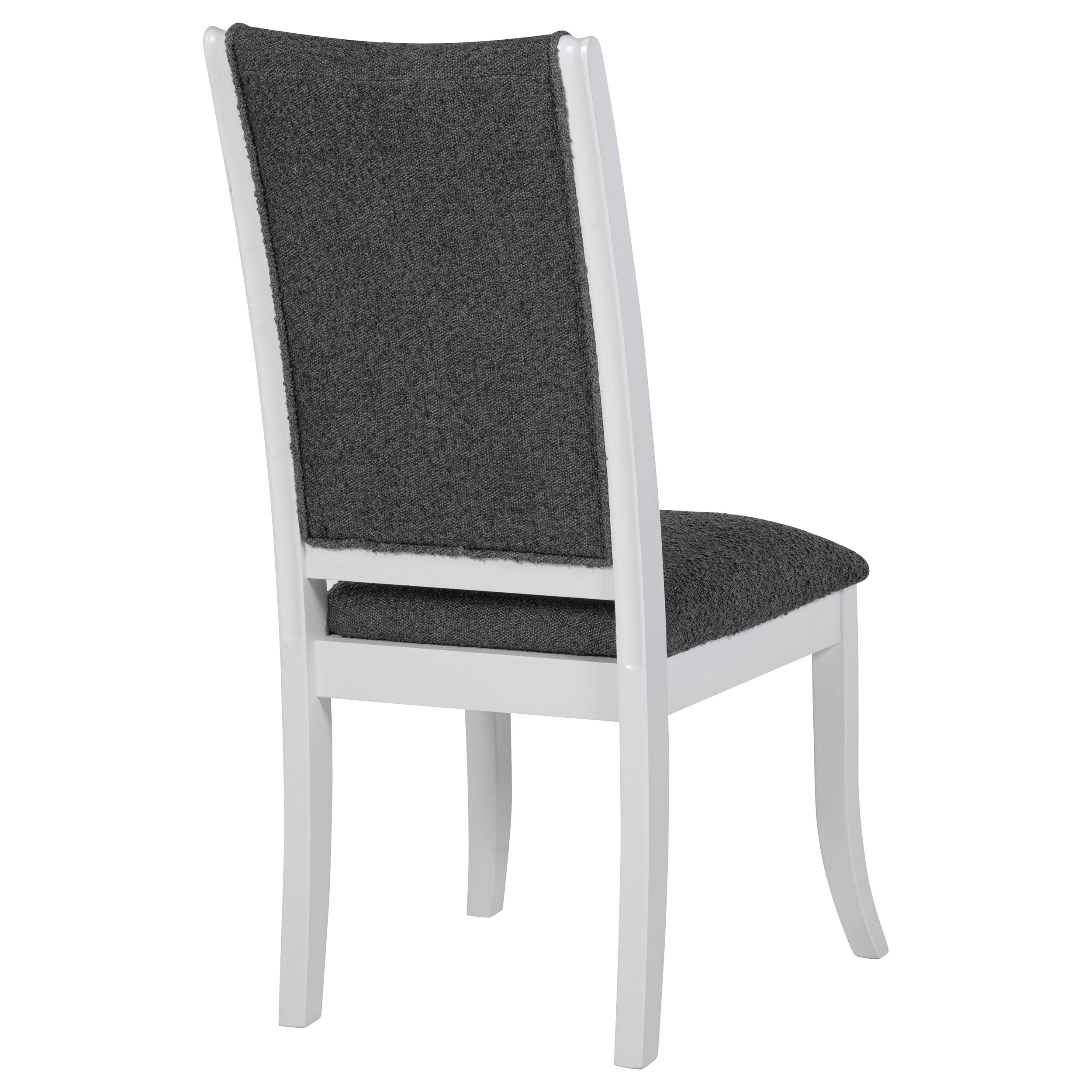 Judd Upholstered Dining Side Chair Pearl White (Set of 2) — view 9
