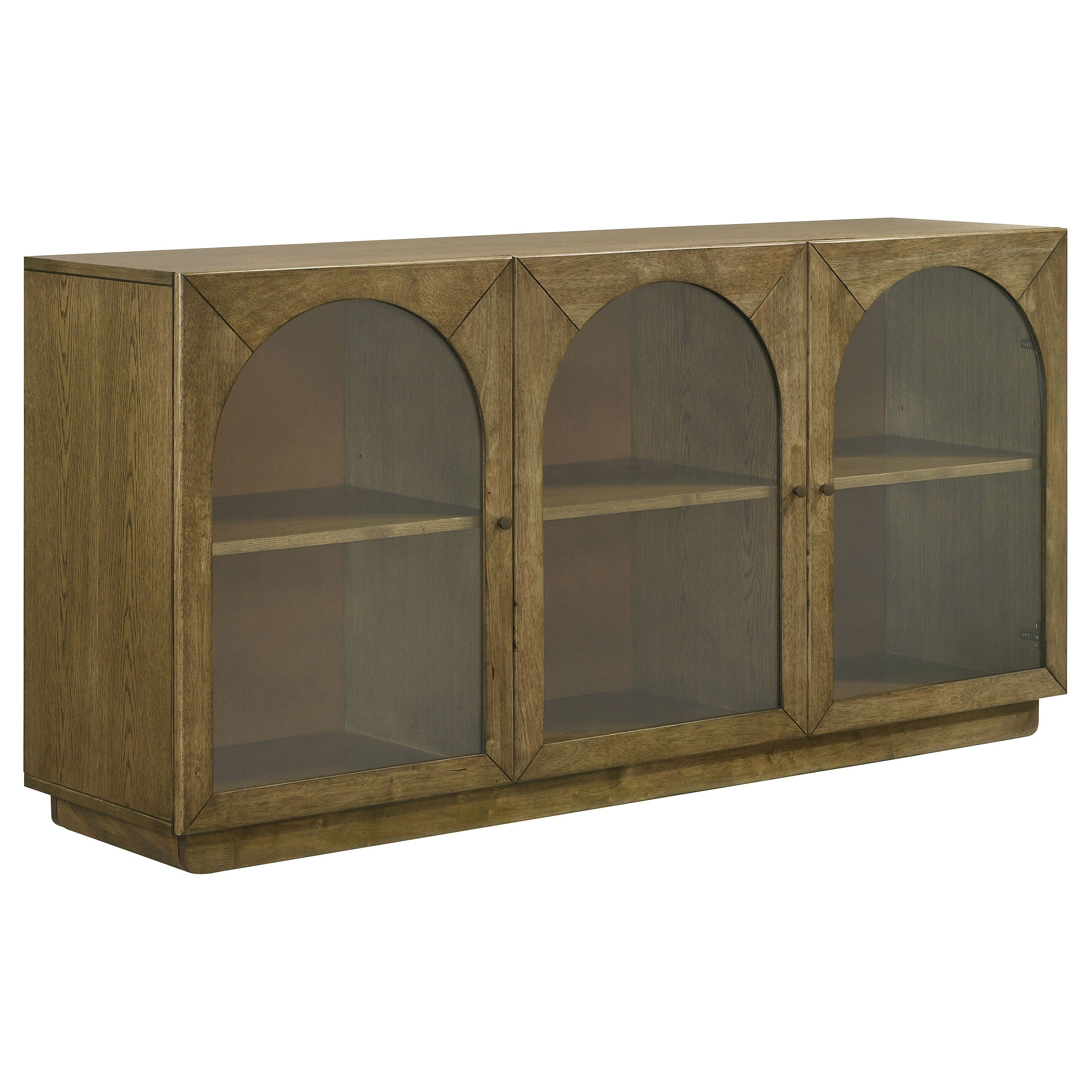 Castlewood 71-inch Dining Sideboard Buffet Server Brown Oak — view 1