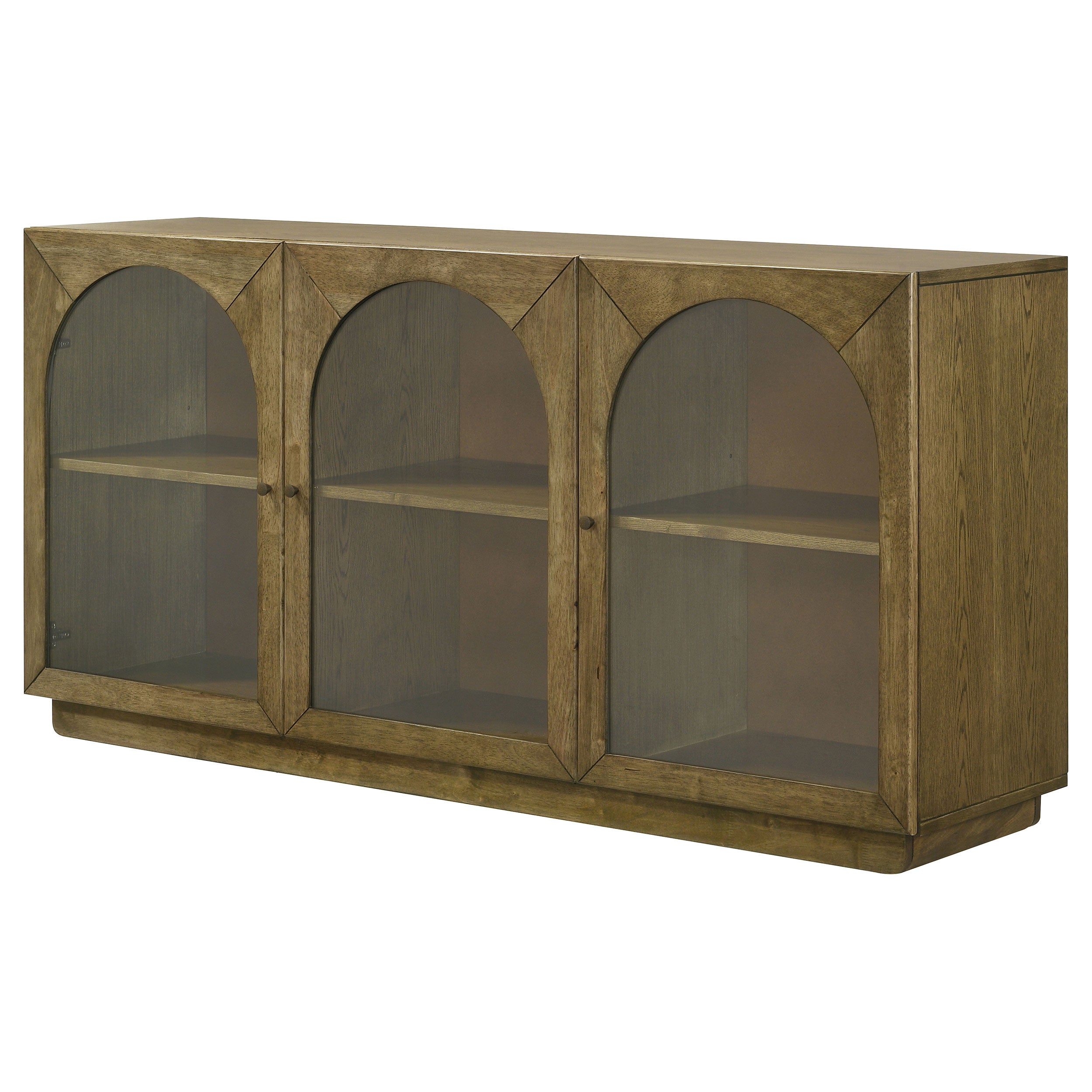 Castlewood 71-inch Dining Sideboard Buffet Server Brown Oak — view 5