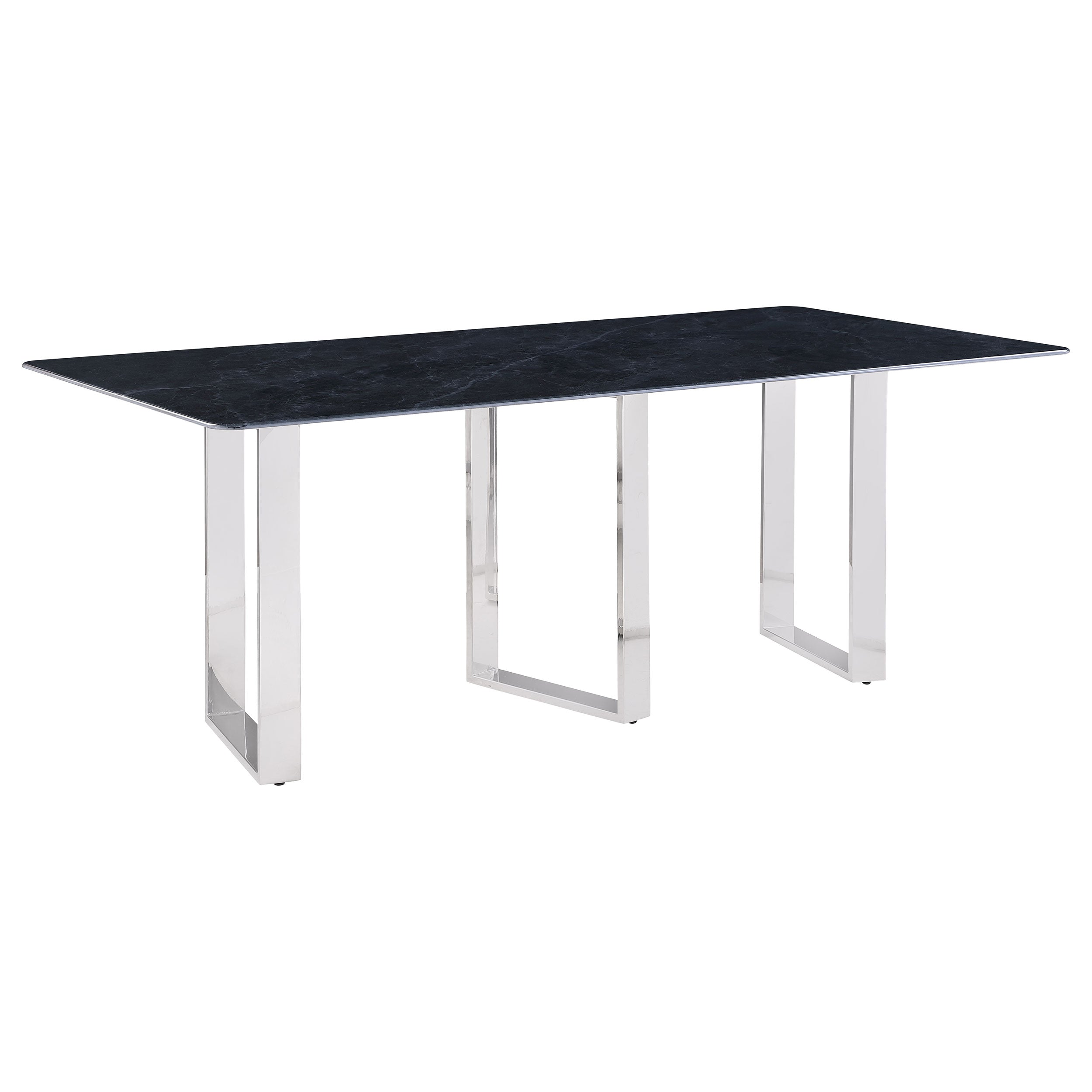 Desden 79-inch Rectangular Sintered Stone Dining Table Grey — view 1
