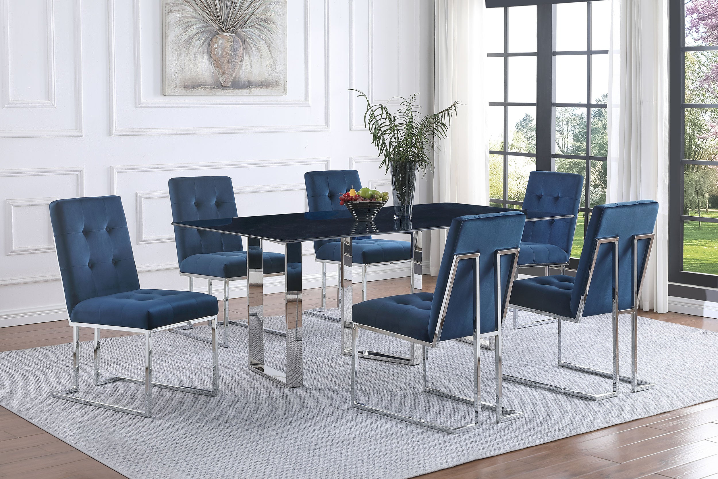 Desden 79-inch Rectangular Sintered Stone Dining Table Grey — view 10