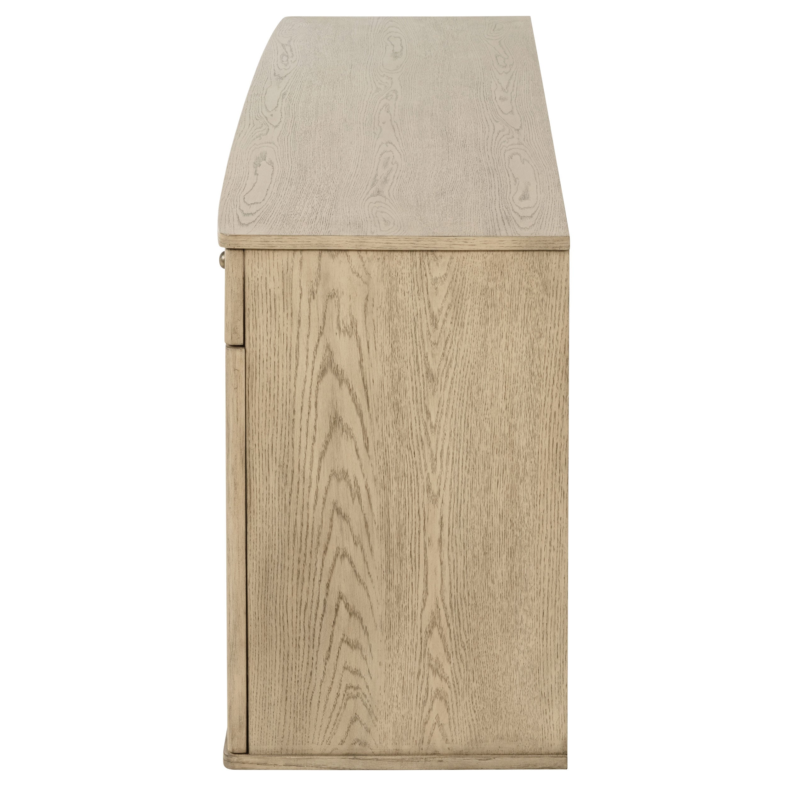 Kailani 4-door Cane Sideboard Buffet Cabinet Beige Oak — view 6