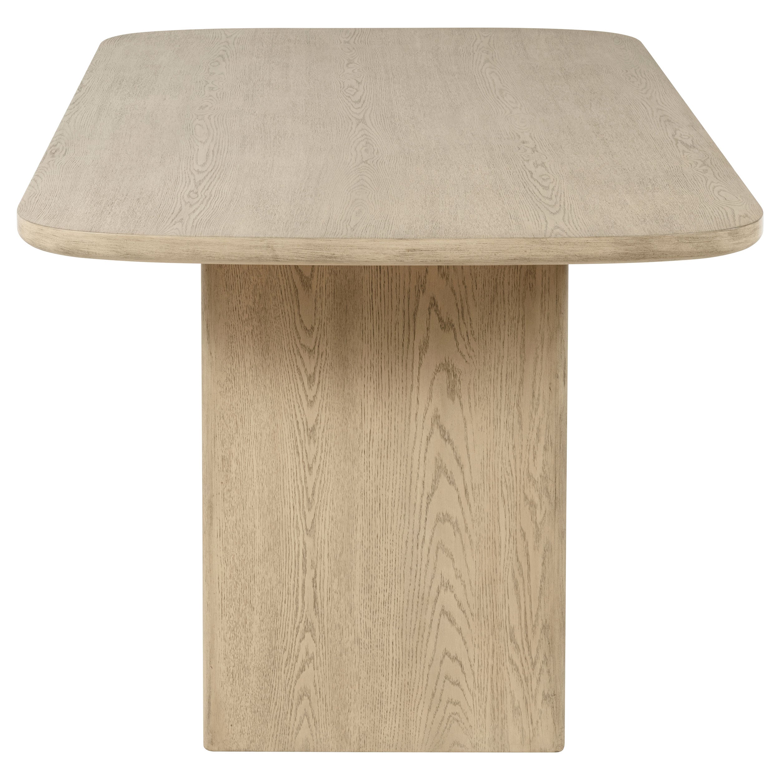 Kailani Cane Counter Height Storage Dining Table Beige Oak — view 6