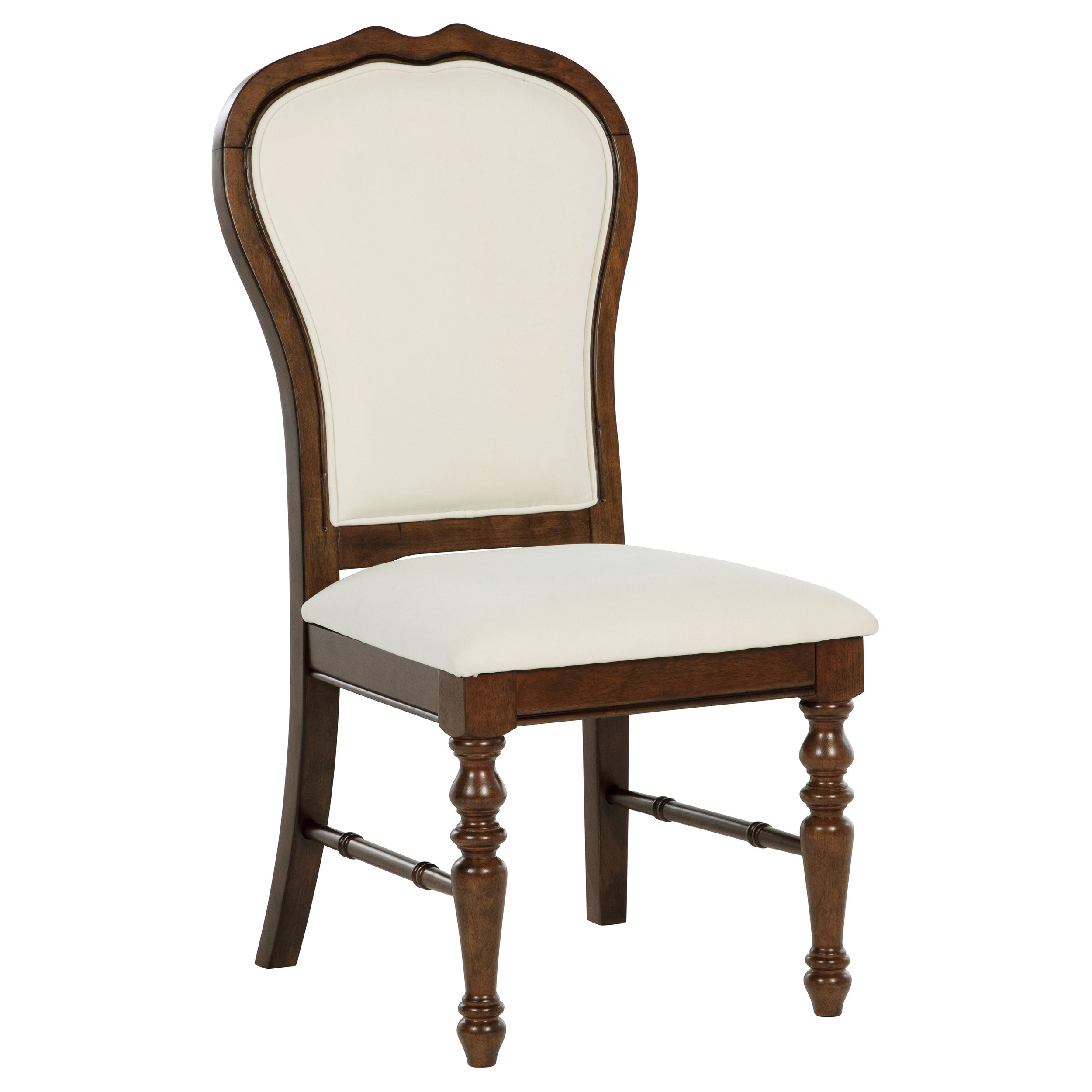 Landon Upholstered Dining Side Chair Rich Brown (Set of 2) — view 3