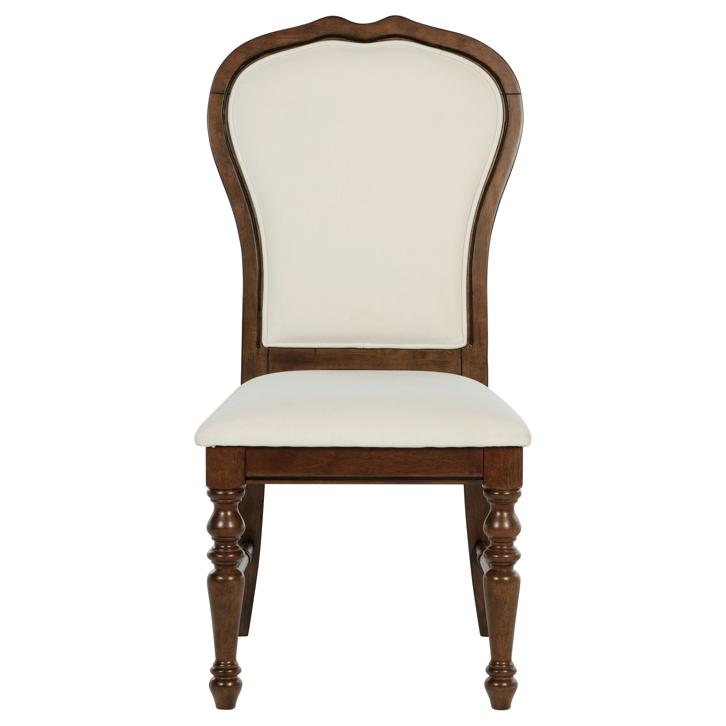 Landon Upholstered Dining Side Chair Rich Brown (Set of 2) — view 4